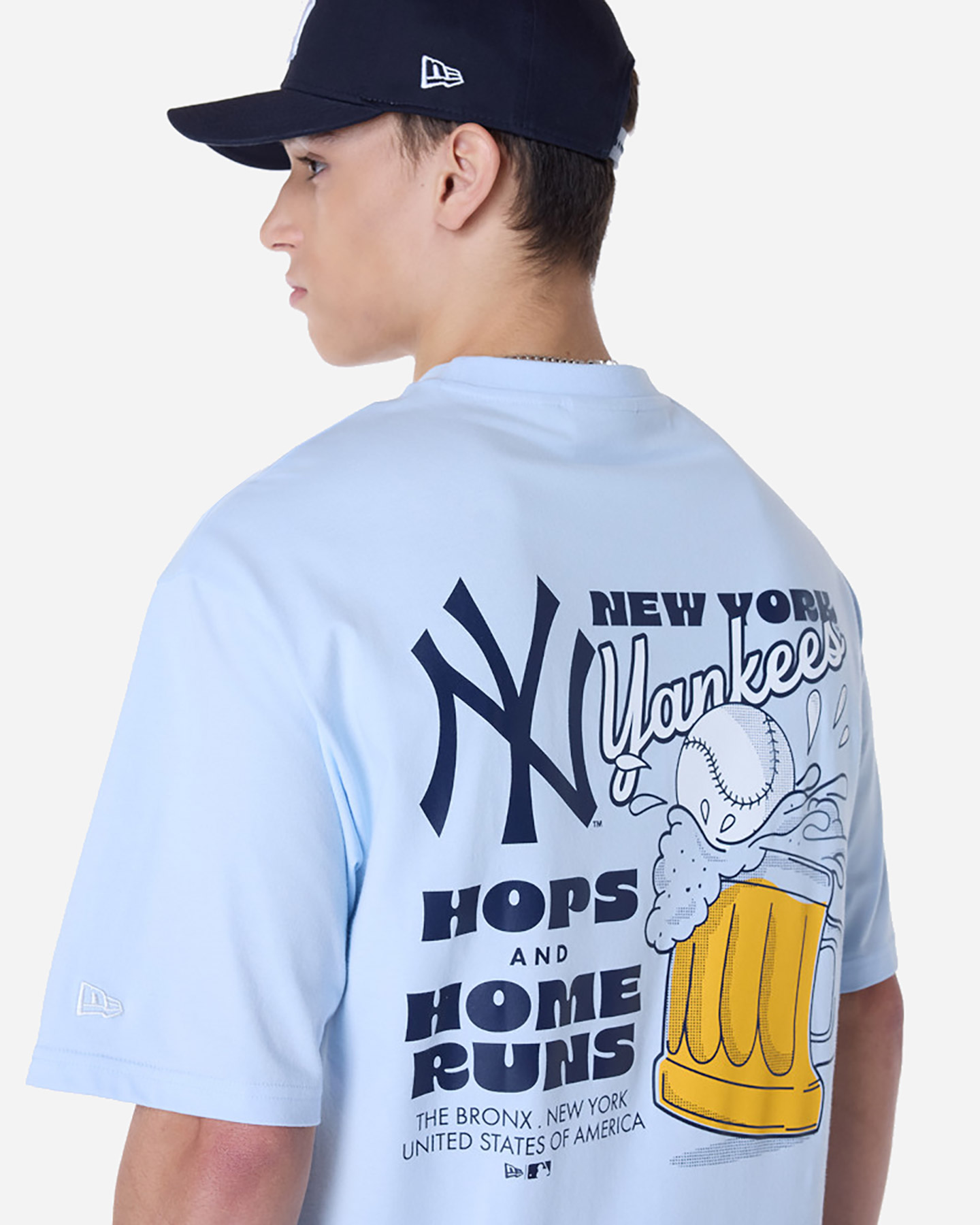 T-shirt NEW ERA MLB LEAGUE FOOD GFX NEW YORK YANKEES M - Azzurro - 2 | Cisalfa Sport