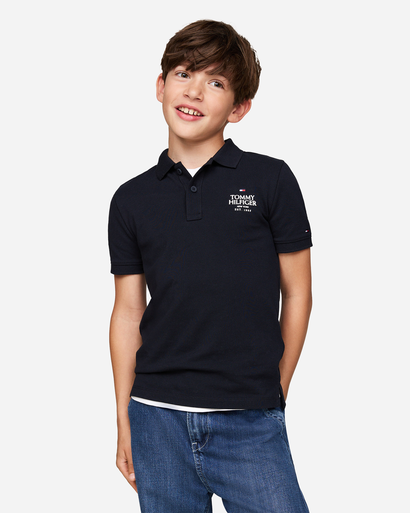 Polo TOMMY HILFIGER SMALL LOGO REGULAR JR - 1 | Cisalfa Sport