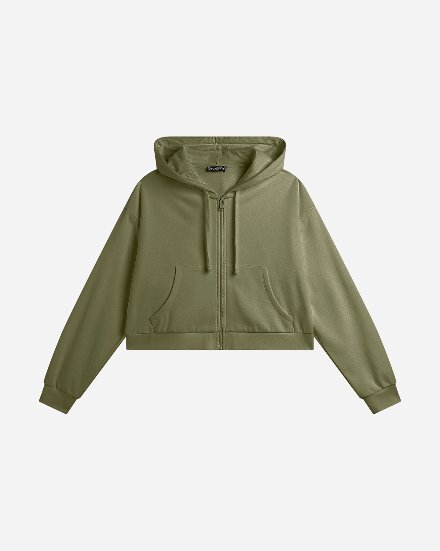 Felpa FREDDY CROP SMALL LOGO W - Verde - 0 | Cisalfa Sport