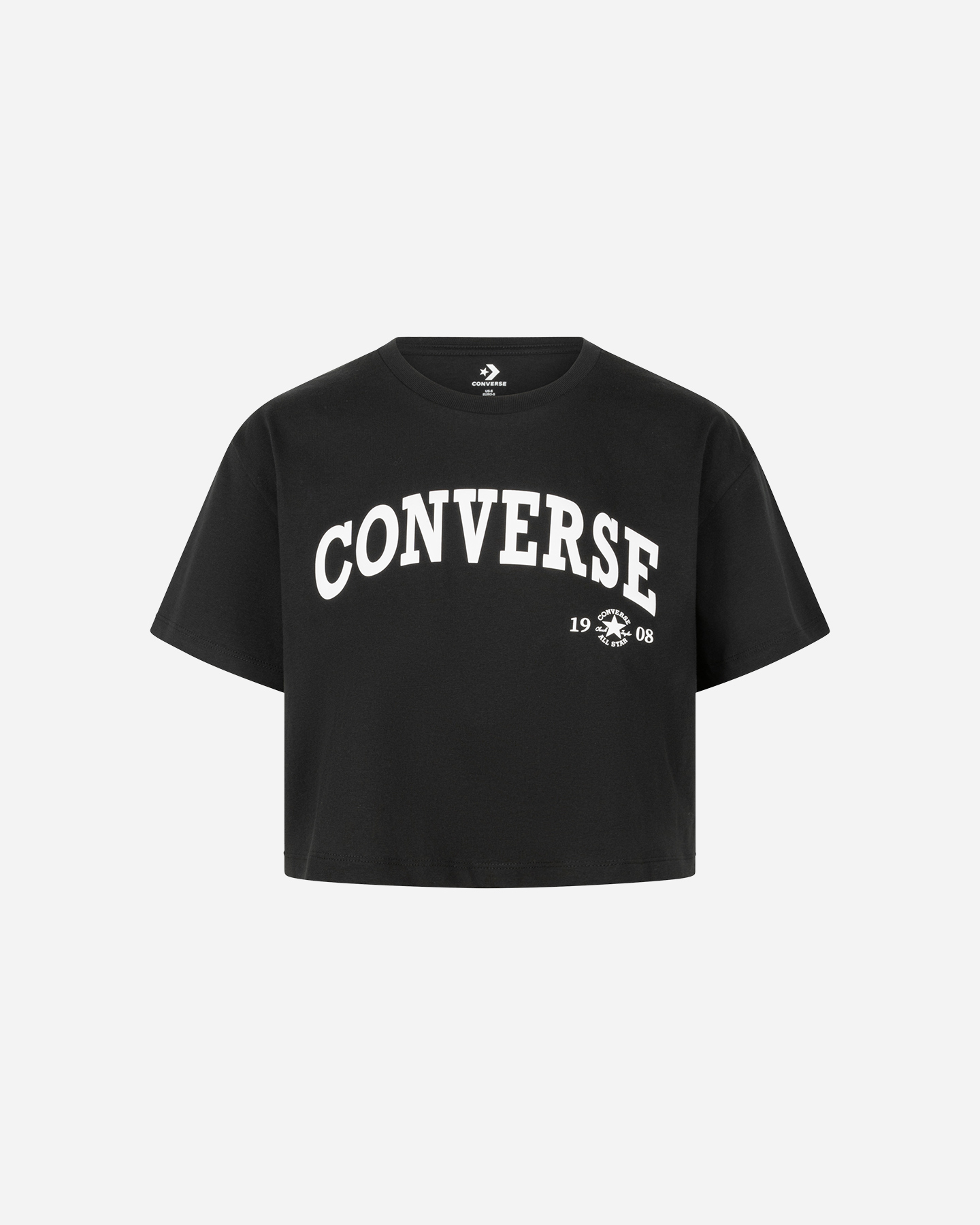 T-shirt CONVERSE COLLEGIATE CROP W - Nero - 0 | Cisalfa Sport