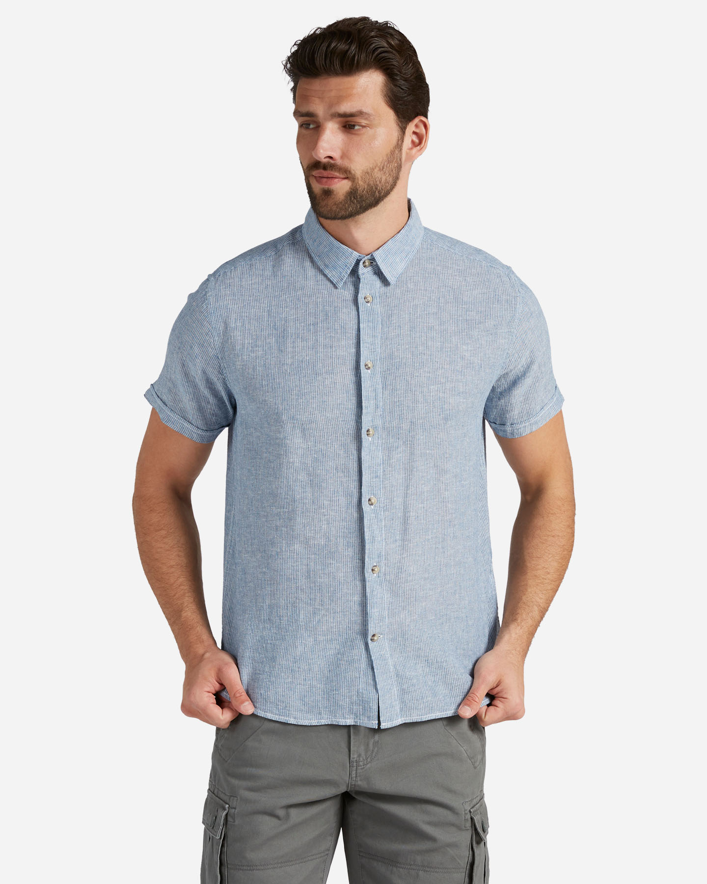 Camicia DACK'S RIGATA M - Azzurro - 0 | Cisalfa Sport