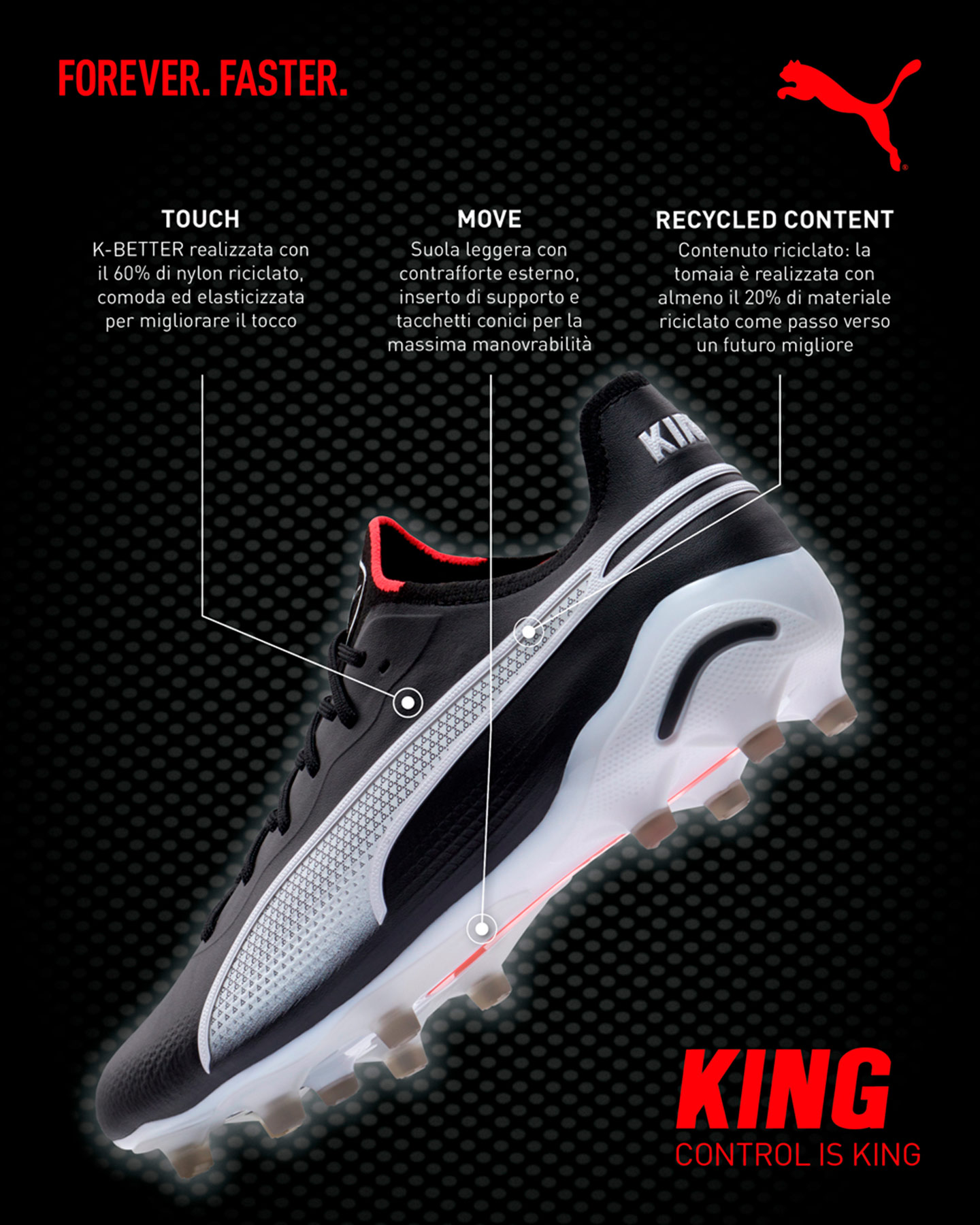 Scarpe calcio PUMA KING ULTIMATE FG-AG M - Nero - 1 | Cisalfa Sport