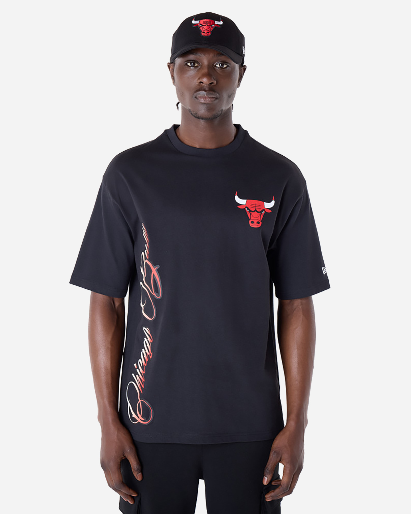Abbigliamento basket NEW ERA FONT GRAPHIC BULLS M - Nero - 0 | Cisalfa Sport