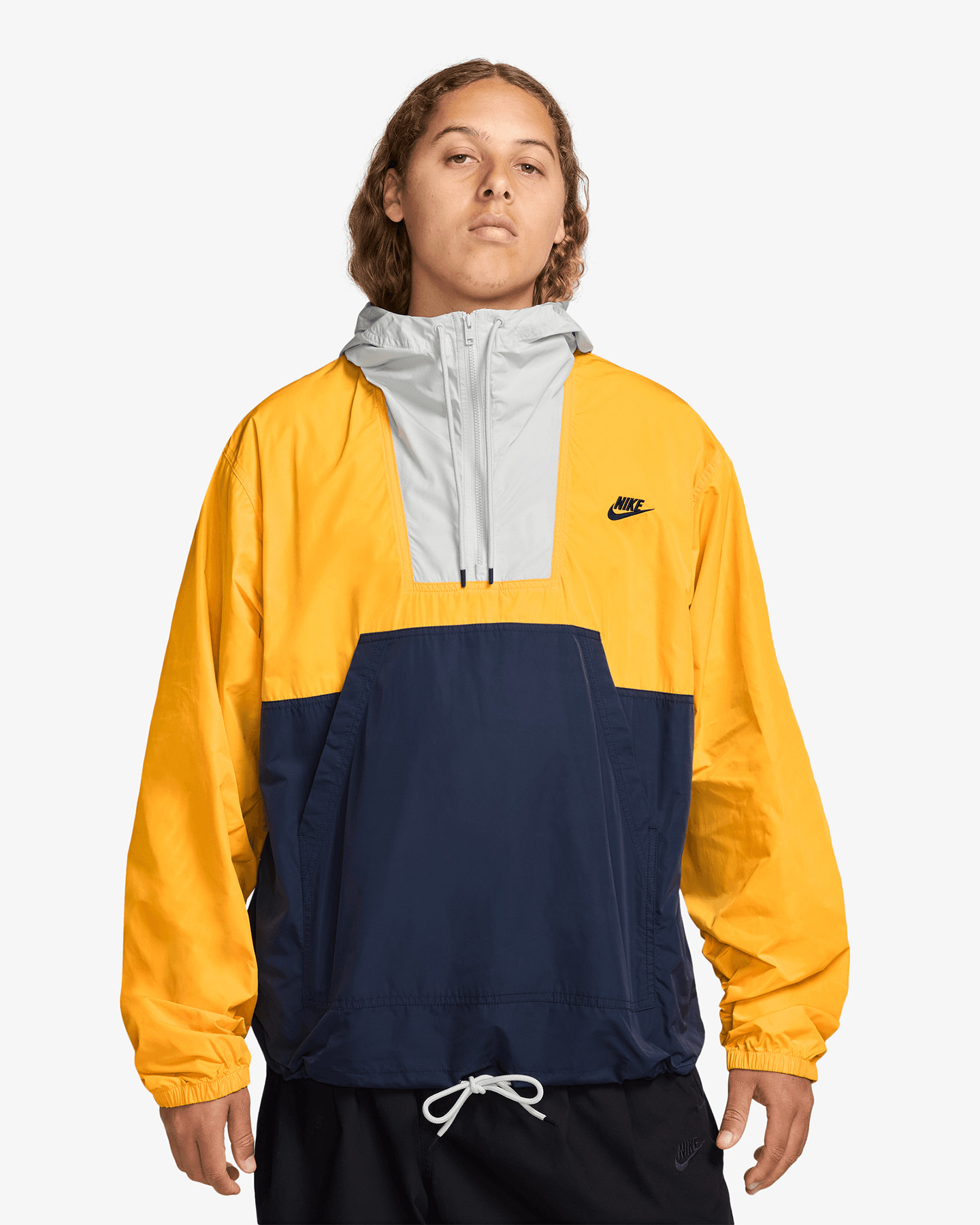 Felpa NIKE CLUB ANORAK M - Giallo - 0 | Cisalfa Sport