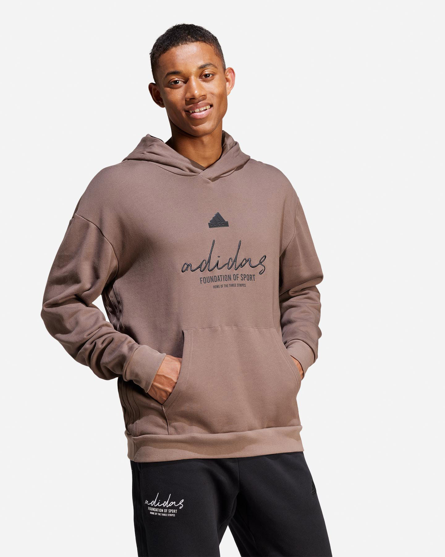 Felpa ADIDAS BRAND LOVE M - Marrone - 3 | Cisalfa Sport