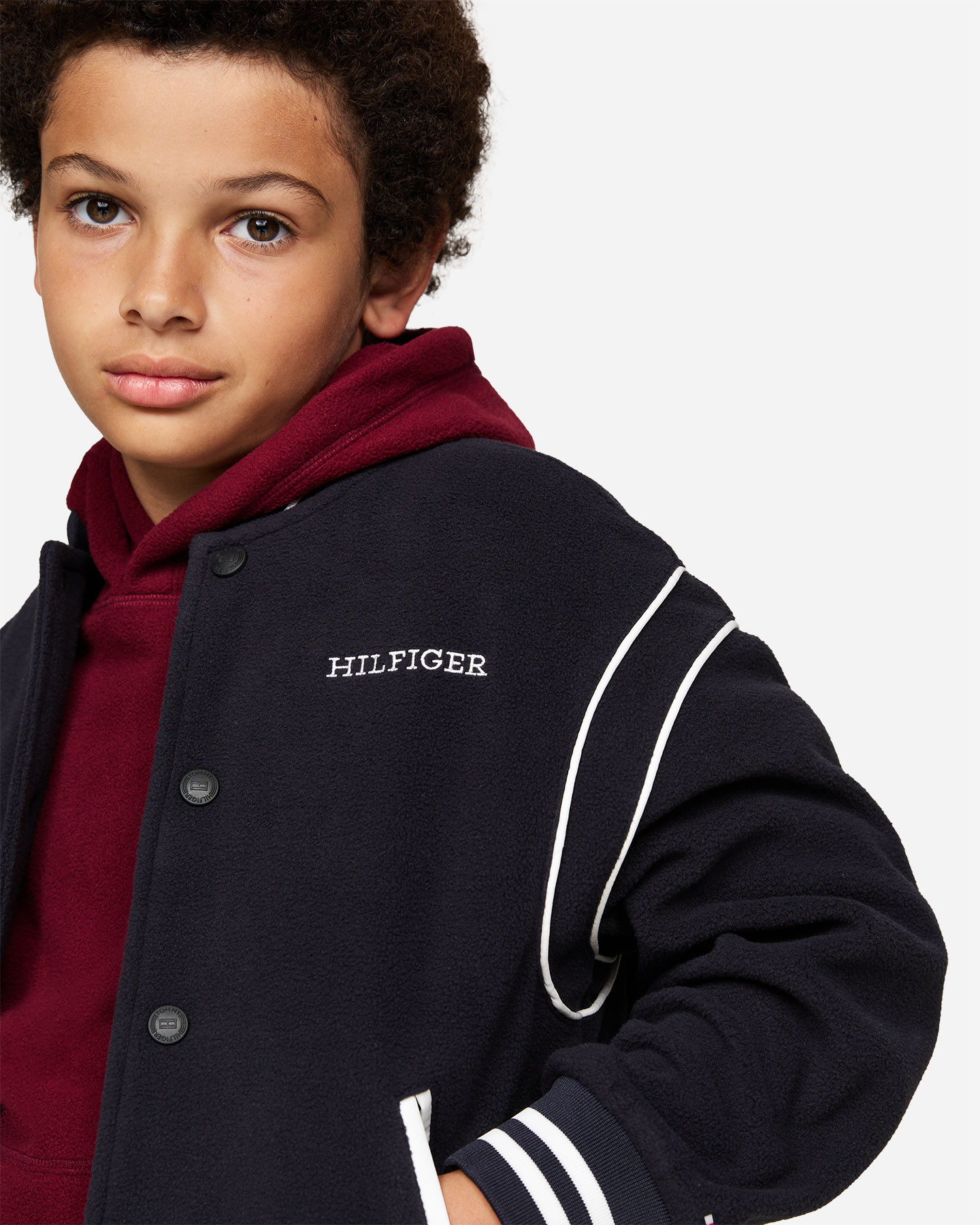 Giubbotto TOMMY HILFIGER POLAR FL VARSITY JR - 3 | Cisalfa Sport