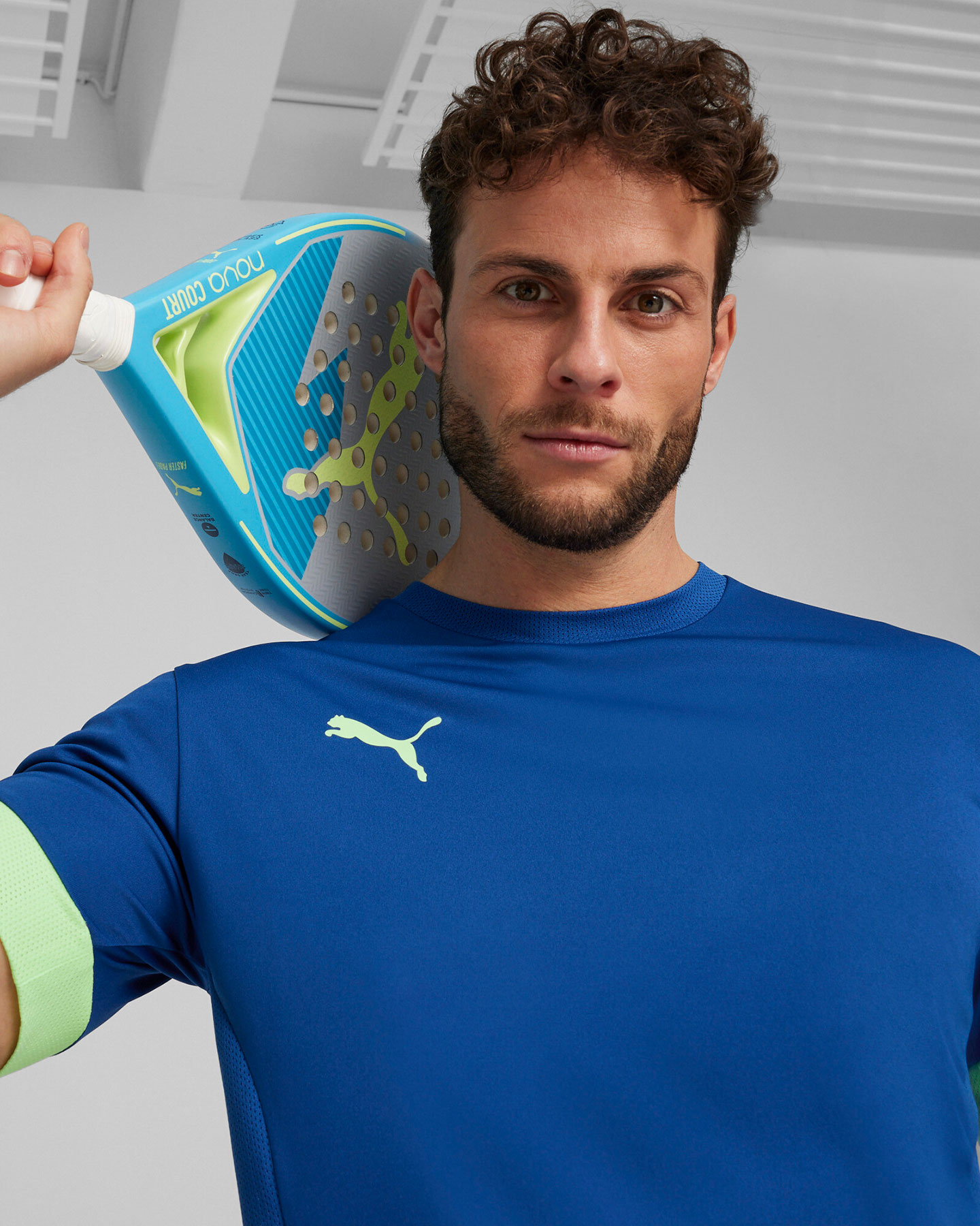 T-shirt tennis PUMA INDIVIDUAL PADEL M - Blu - 4 | Cisalfa Sport