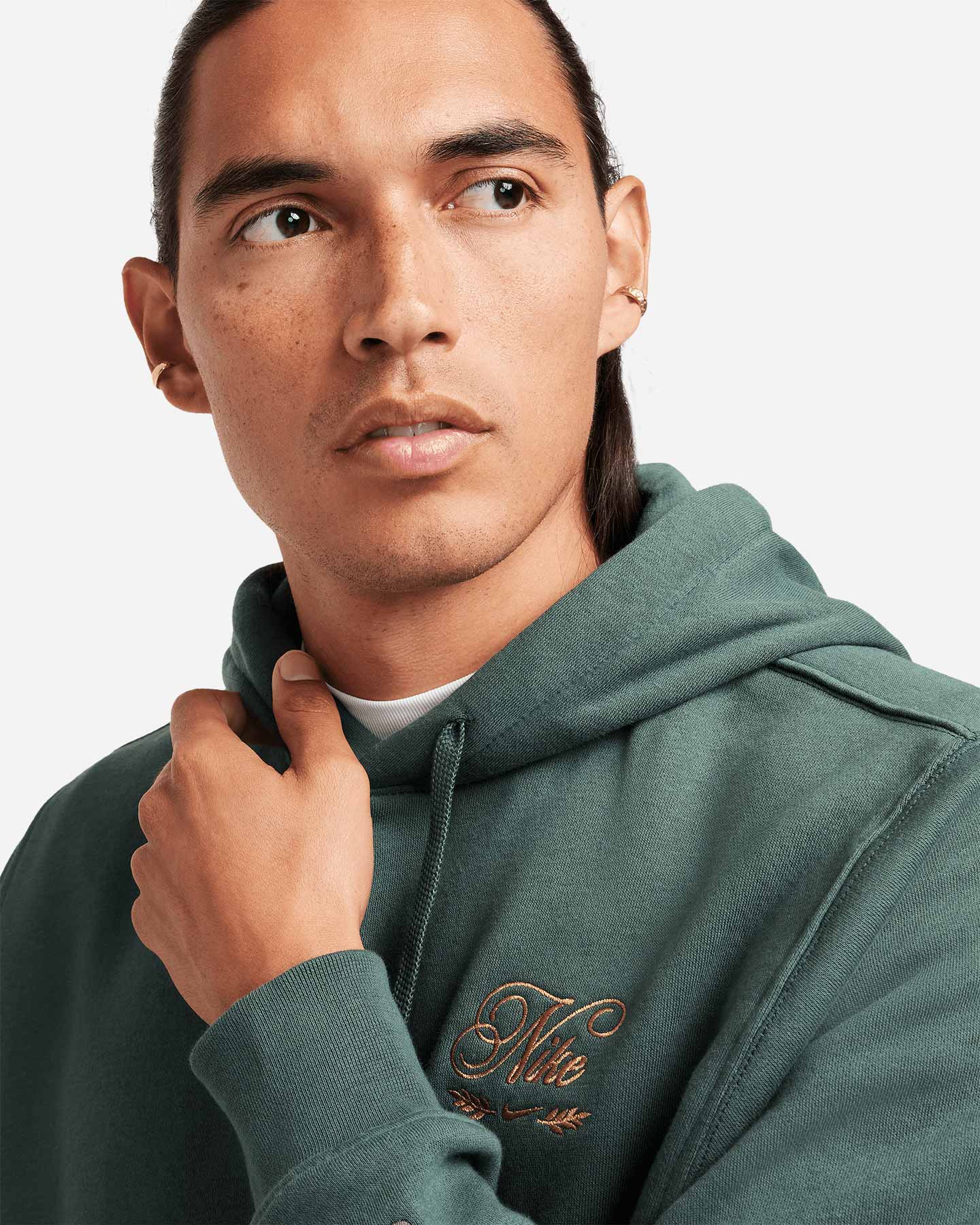 Felpa NIKE FLC CLUB M - Verde - 2 | Cisalfa Sport