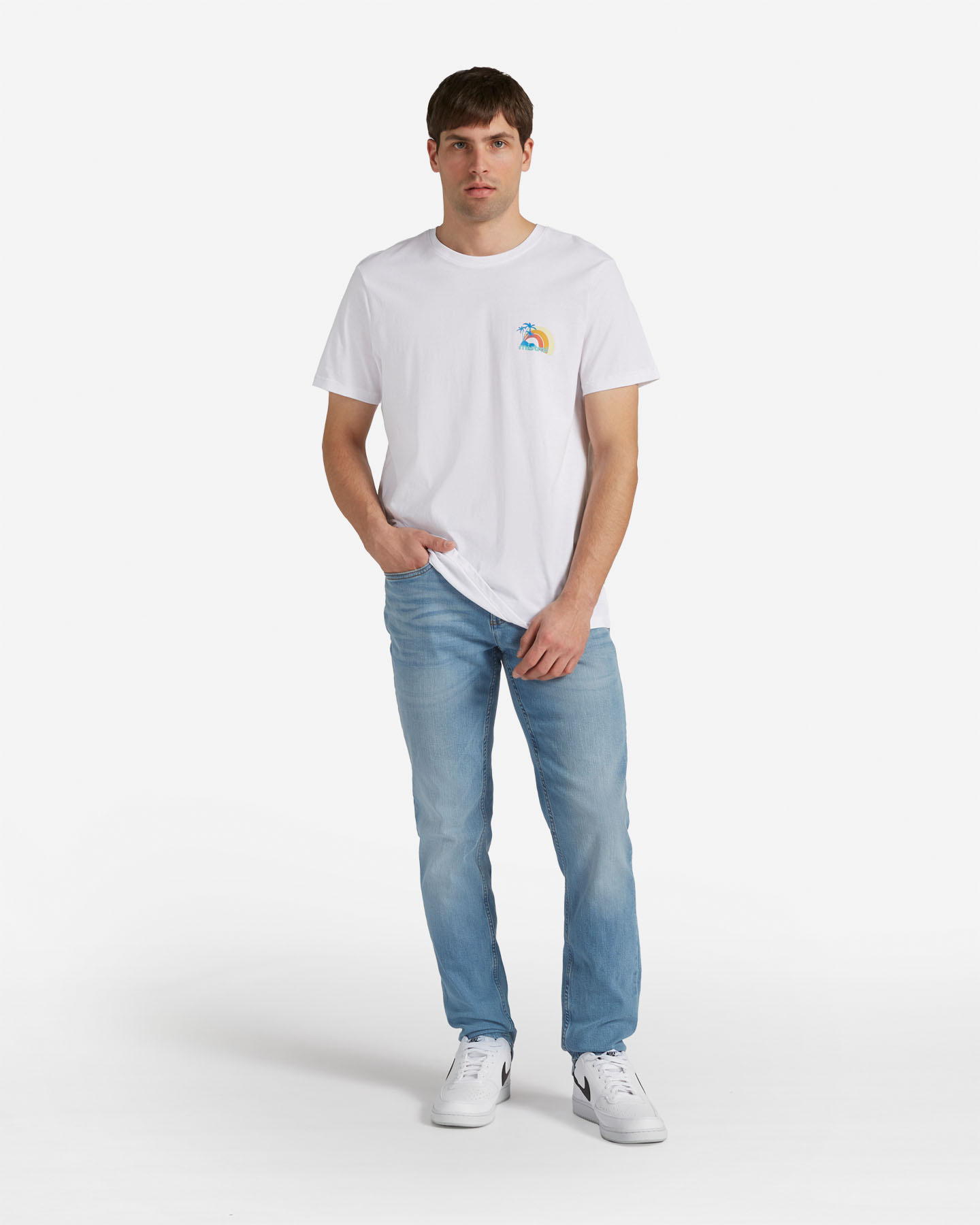 T-shirt MISTRAL RAINBOW M - Bianco - 1 | Cisalfa Sport