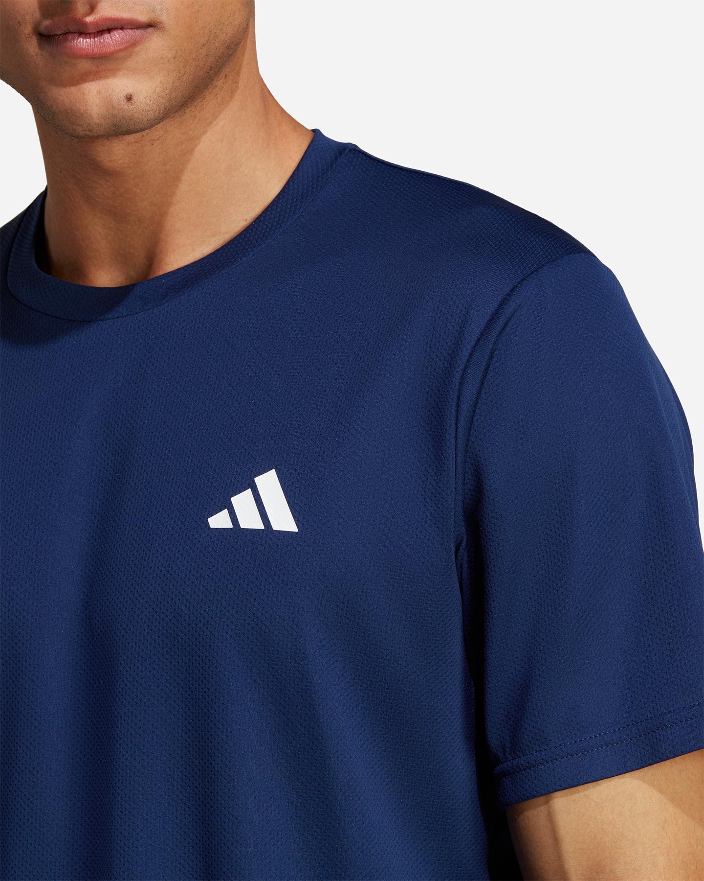 T-shirt training ADIDAS TR-ES SMALL LOGO M - Blu - 4 | Cisalfa Sport