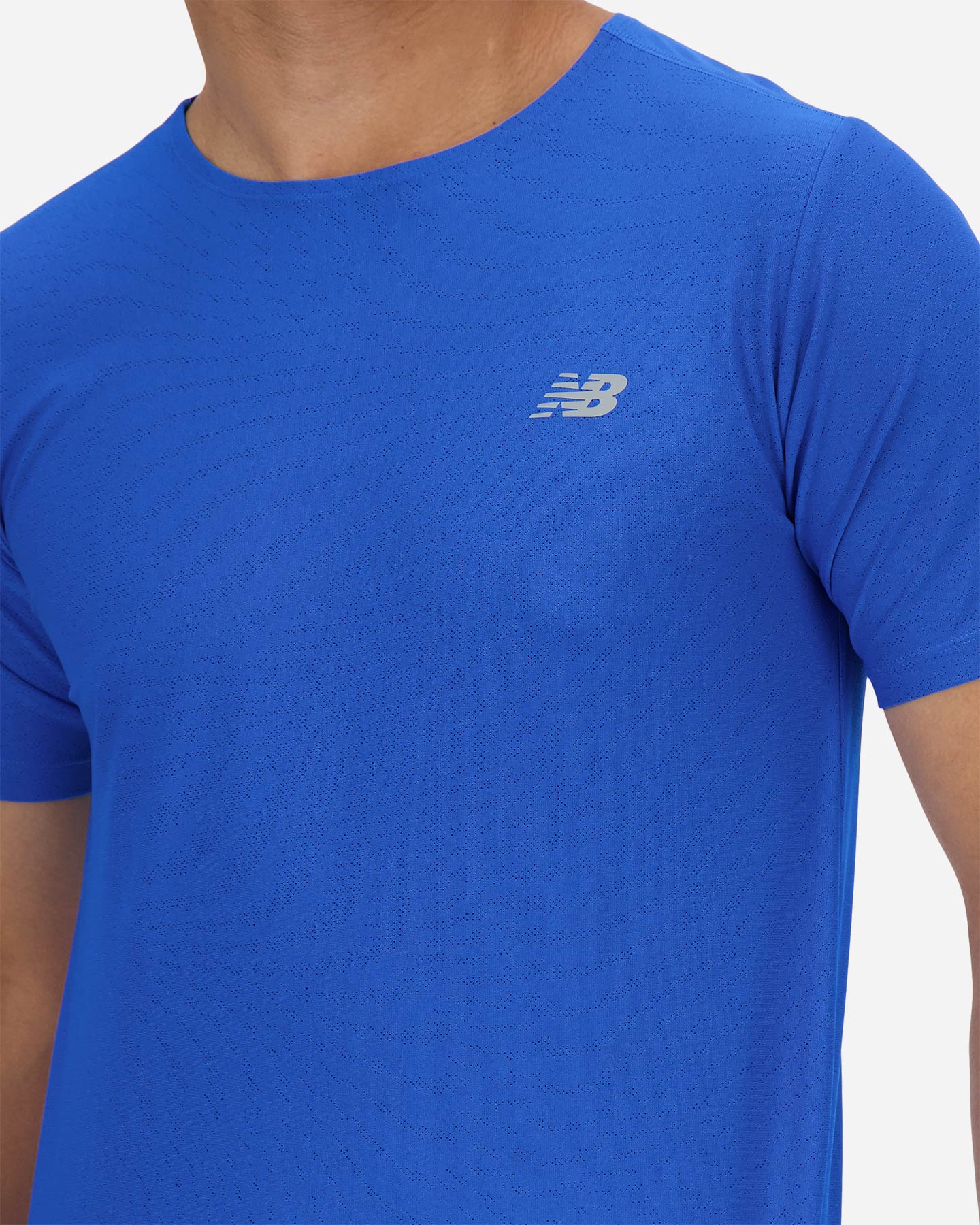T-shirt running NEW BALANCE ATHLETICS M - Blu - 3 | Cisalfa Sport