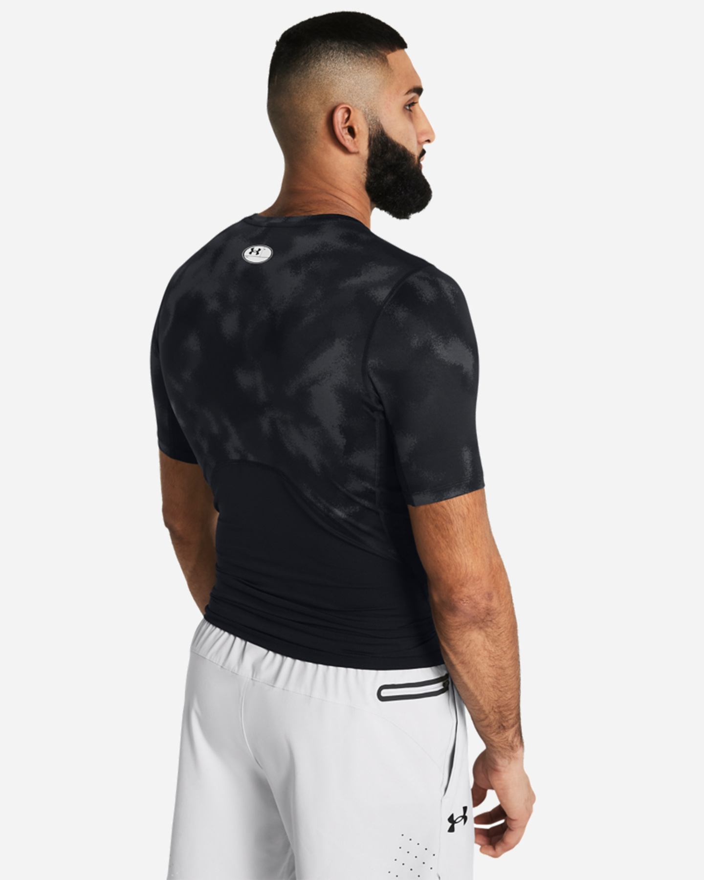 T-shirt training UNDER ARMOUR HEAT GEAR CAMO M - Nero - 3 | Cisalfa Sport