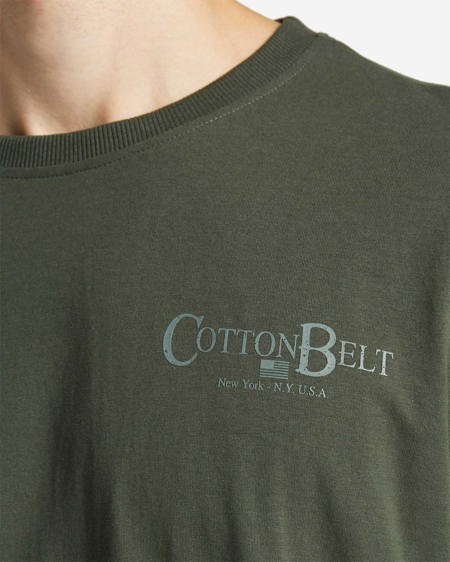 T-shirt COTTON BELT ESSENTIAL M - Verde - 4 | Cisalfa Sport