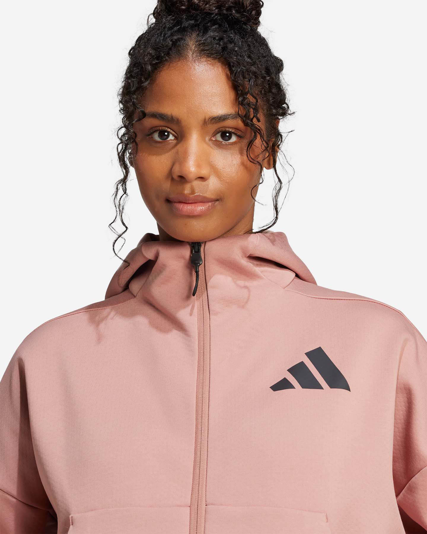 Felpa ADIDAS NEW ZNE W - Marrone - 4 | Cisalfa Sport
