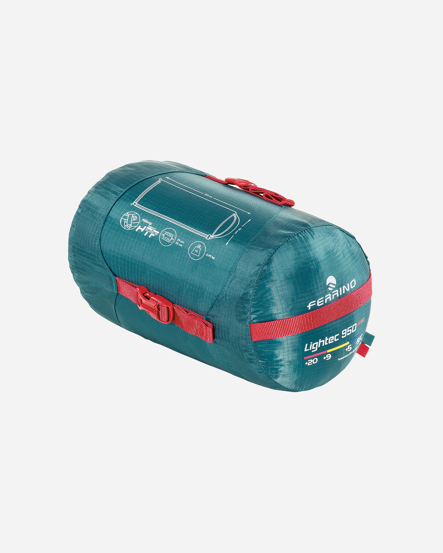 Sacco a pelo sintetico FERRINO LIGHTEC SSQ 950 - Verde - 1 | Cisalfa Sport