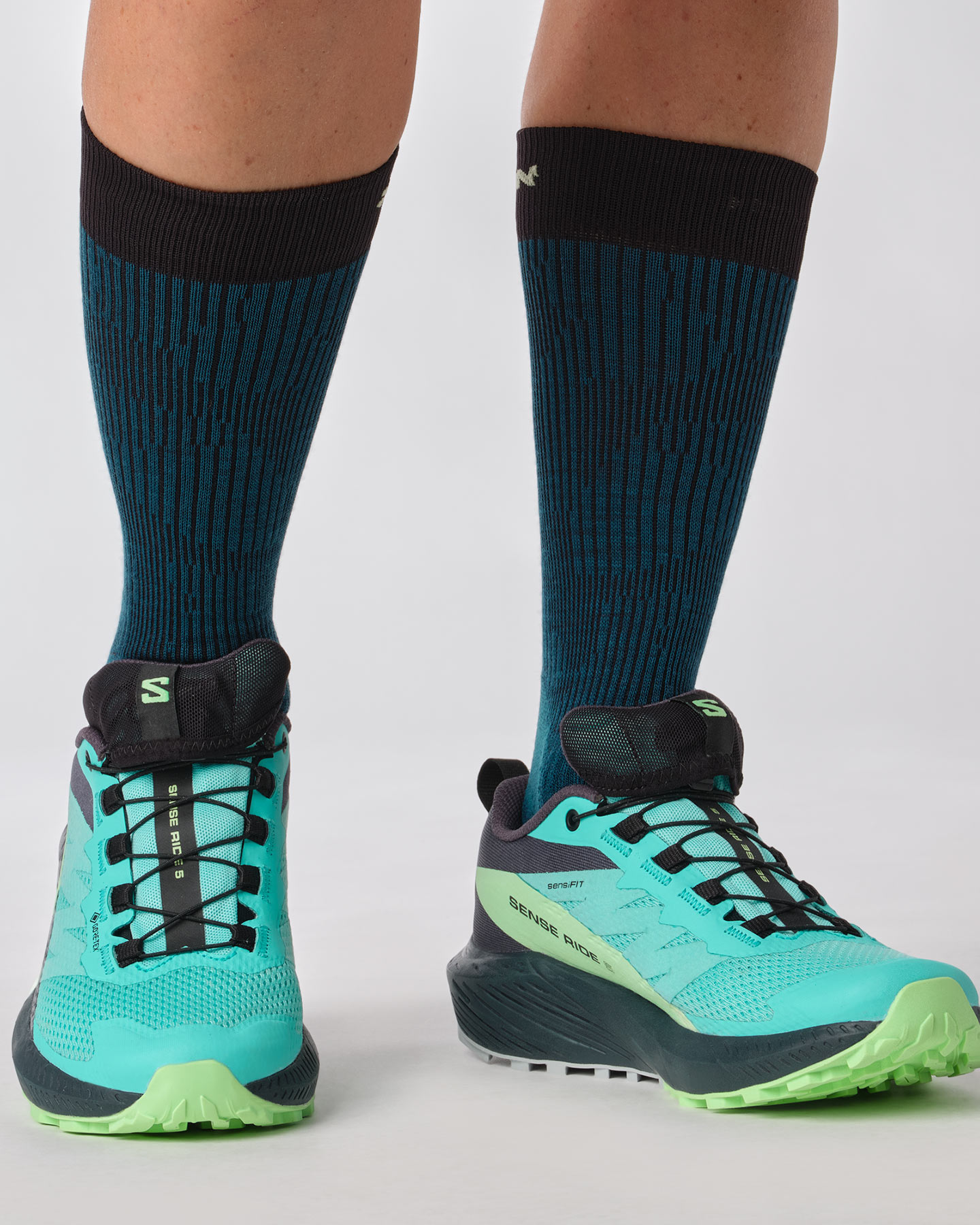 Scarpe trail SALOMON SENSE RIDE 5 GTX W - Blu - 5 | Cisalfa Sport