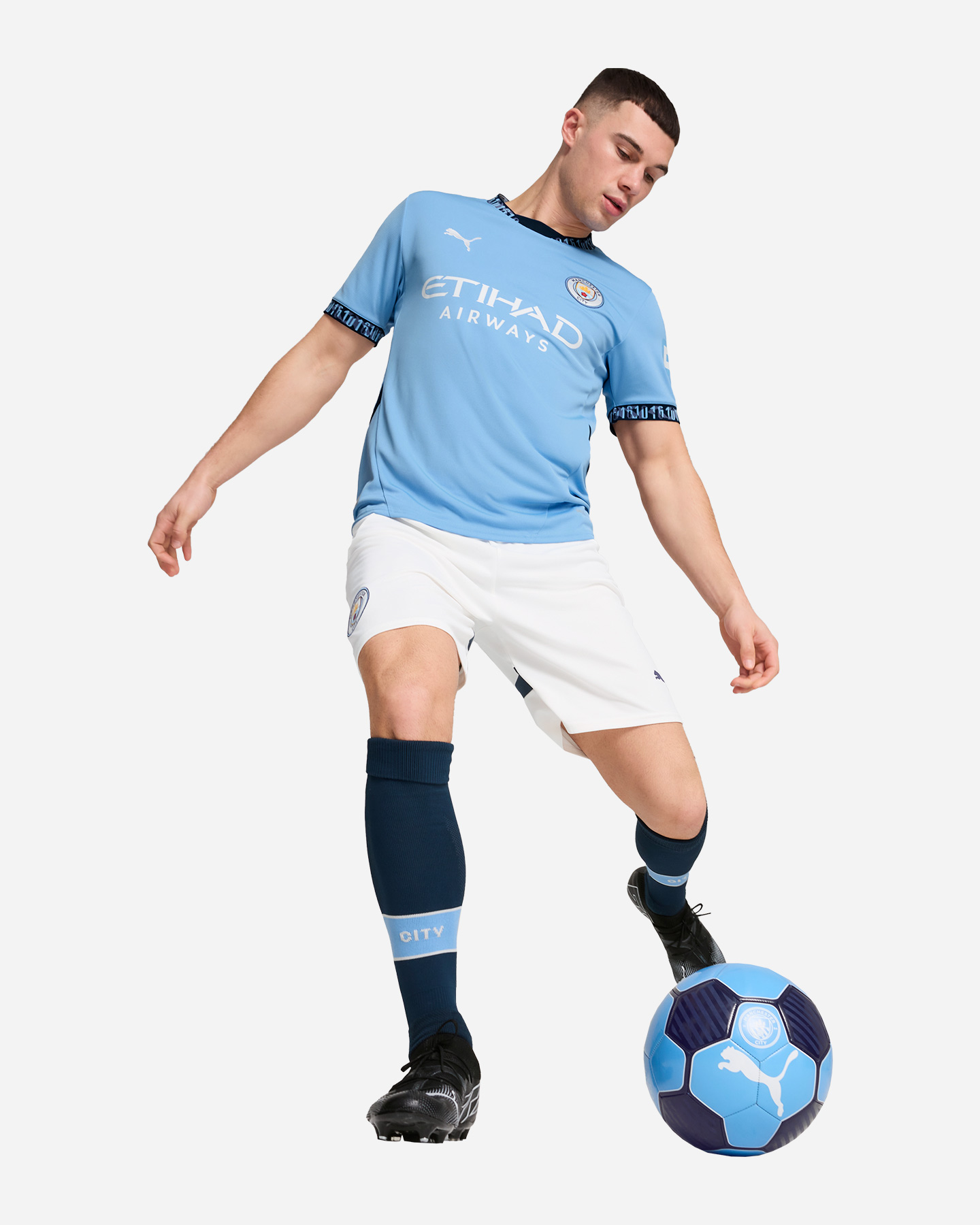 Pantaloncini calcio ufficiali PUMA MANCHESTER CITY HOME 24-25 M - 5 | Cisalfa Sport