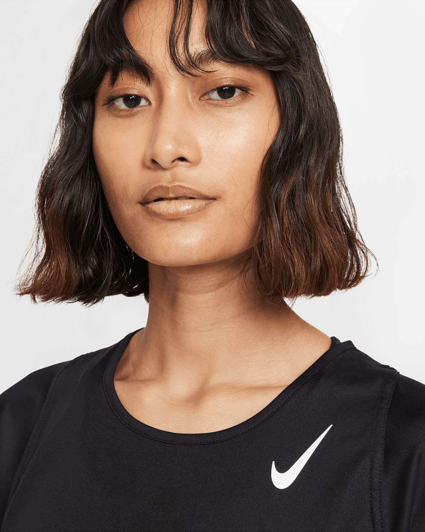 T-shirt running NIKE DRI-FIT RACE W - Nero - 3 | Cisalfa Sport