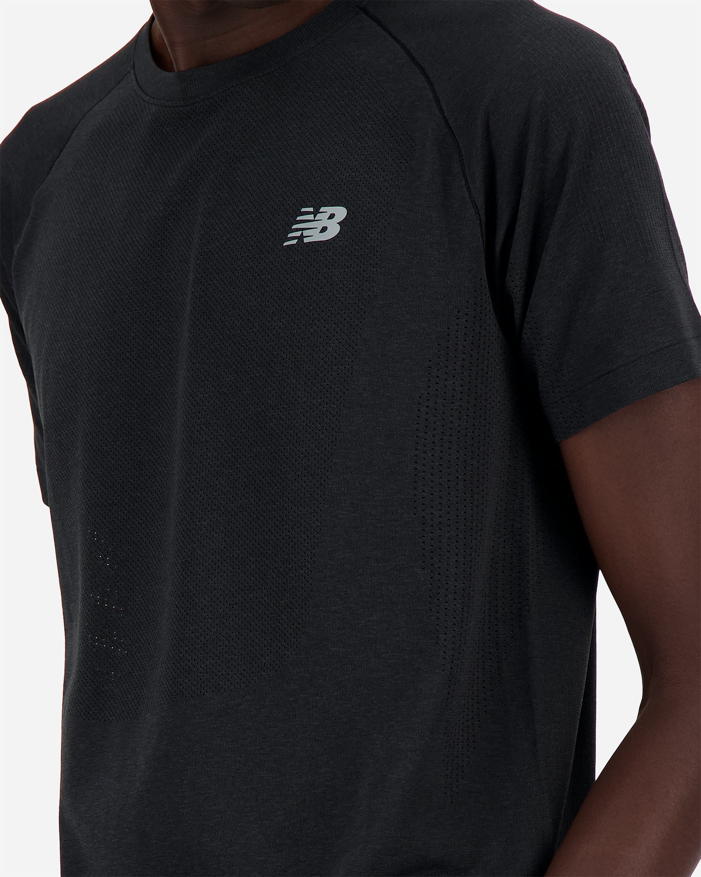 T-shirt running NEW BALANCE ATHLETICS SEAMLESS M - Nero - 3 | Cisalfa Sport