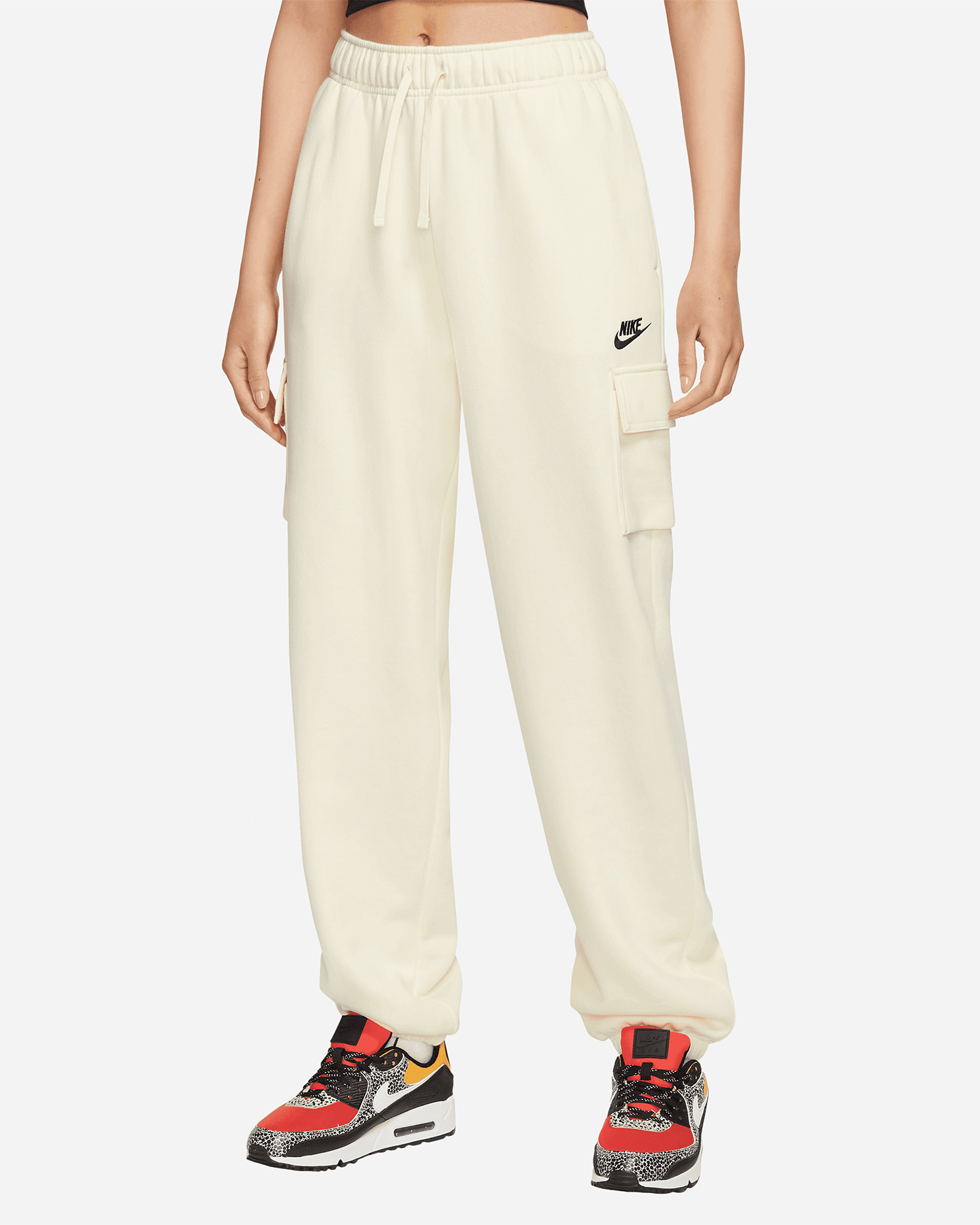 Pantalone NIKE CARGO CUFF CLUB W - Bianco - 0 | Cisalfa Sport