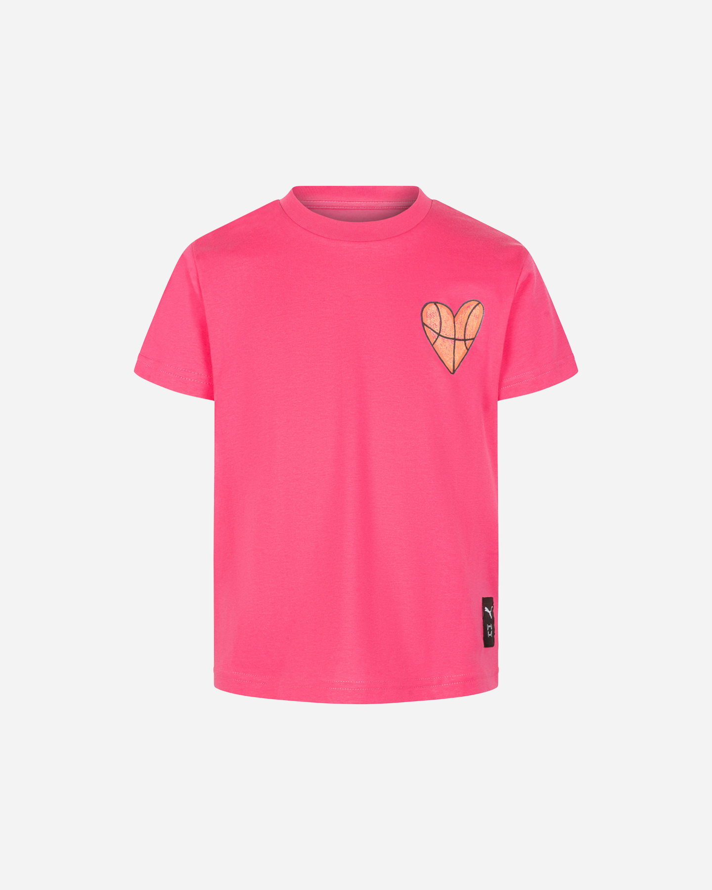 T-shirt PUMA GIRL BBALL FLAME JR - Fucsia - 0 | Cisalfa Sport