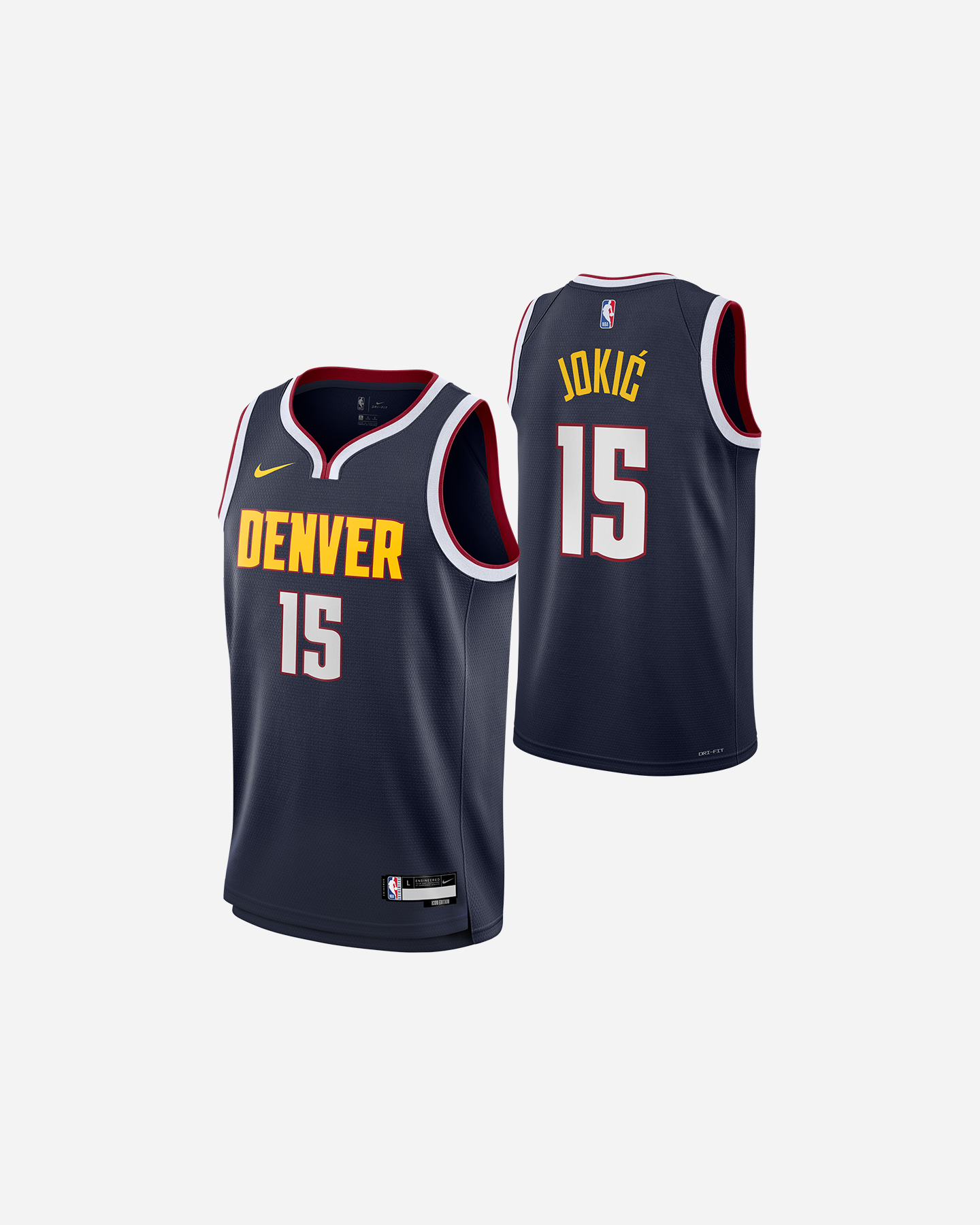 Canotta basket NIKE DENVER NUGGETS JOKIC JR - Nero - 2 | Cisalfa Sport