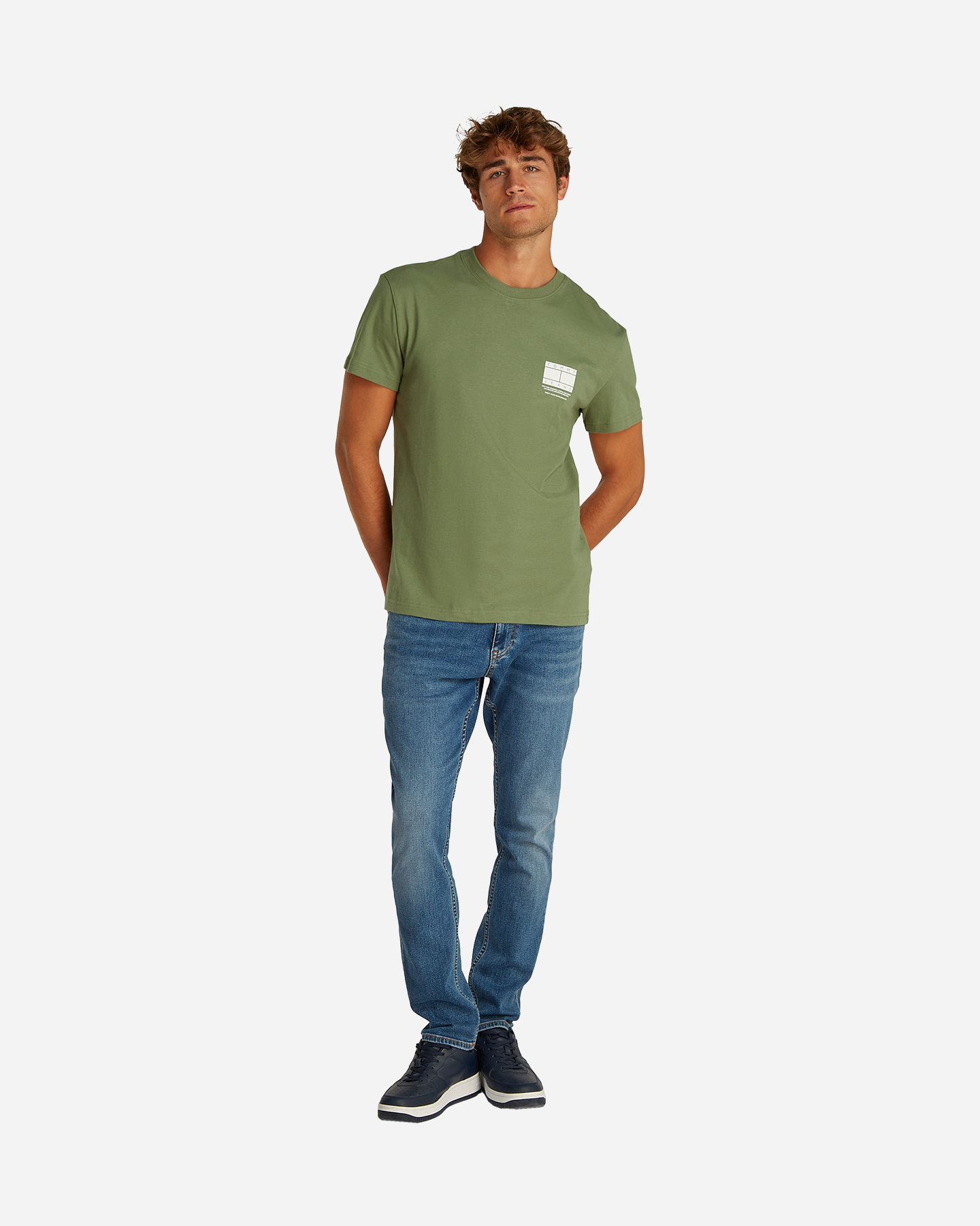 T-shirt TOMMY HILFIGER SMALL LOGO FLAG M - Verde - 3 | Cisalfa Sport