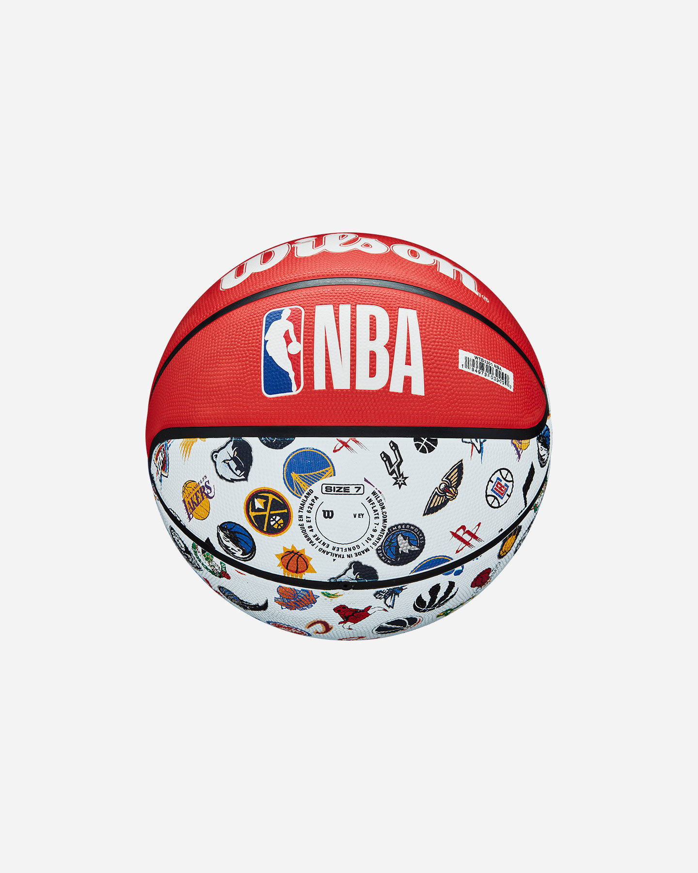 Pallone basket WILSON NBA ALL TEAM BSKT RWB  - Rosso - 5 | Cisalfa Sport