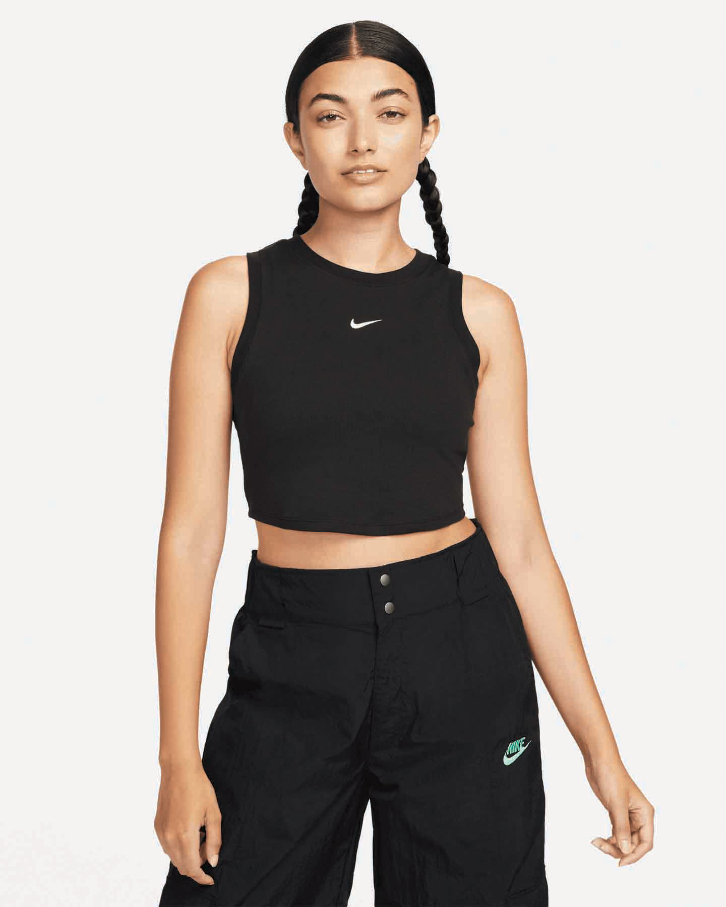 Canotta NIKE COST CROP SMALL LOGO ESSENTIALS W - Nero - 0 | Cisalfa Sport