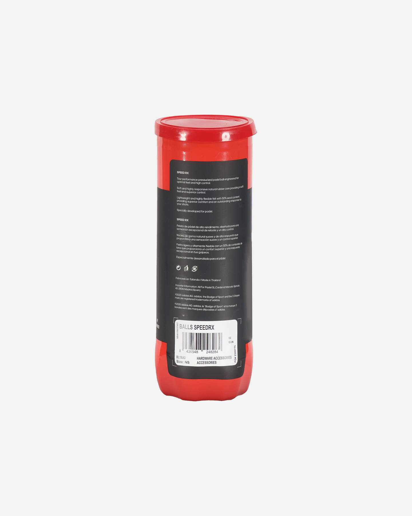 Palle padel ADIDAS PADEL SPEED RX - Giallo - 1 | Cisalfa Sport