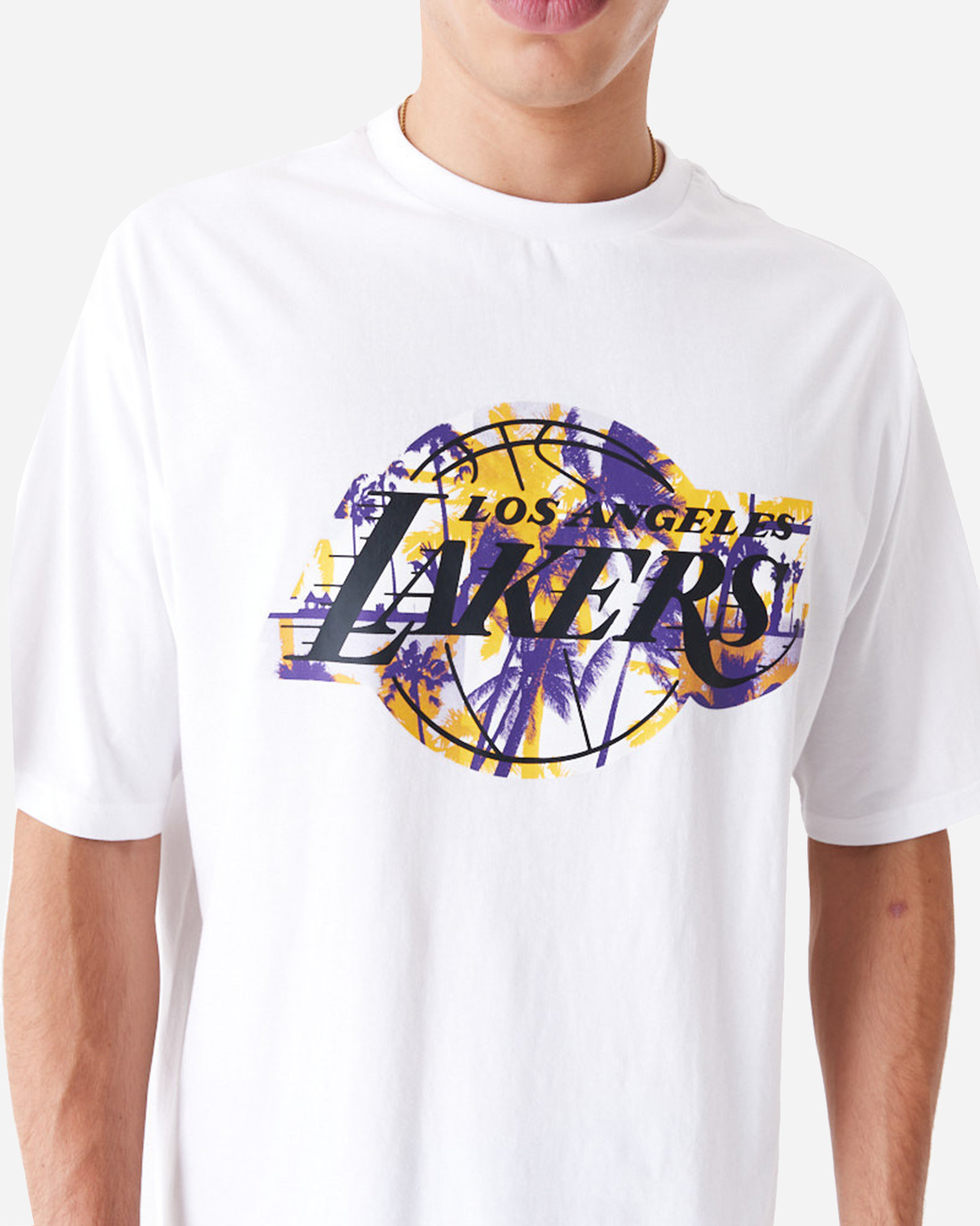 T-shirt NEW ERA INFILL LOS ANGELES LAKERS M - Bianco - 2 | Cisalfa Sport