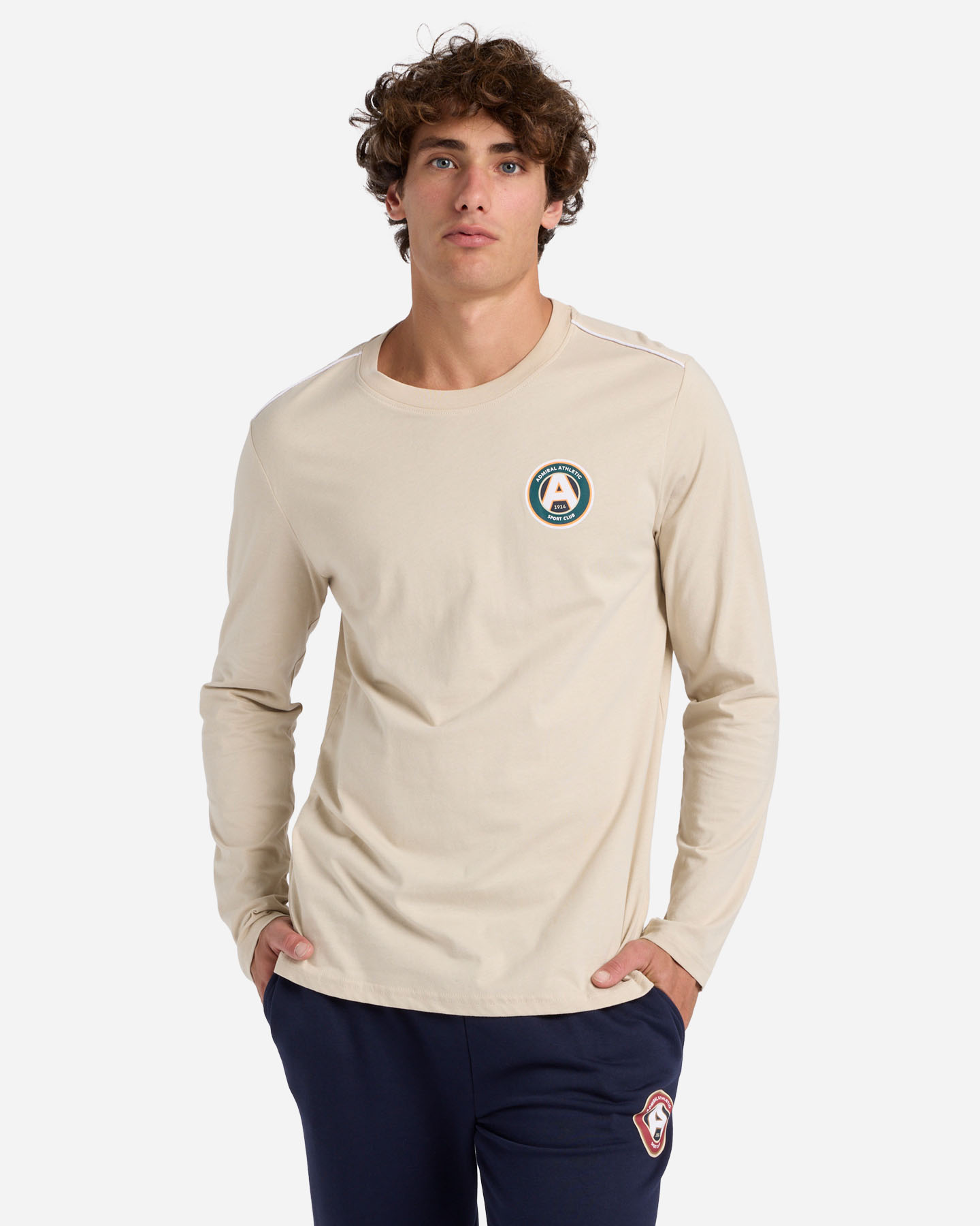 T-shirt ADMIRAL VARSITY M - Beige - 0 | Cisalfa Sport