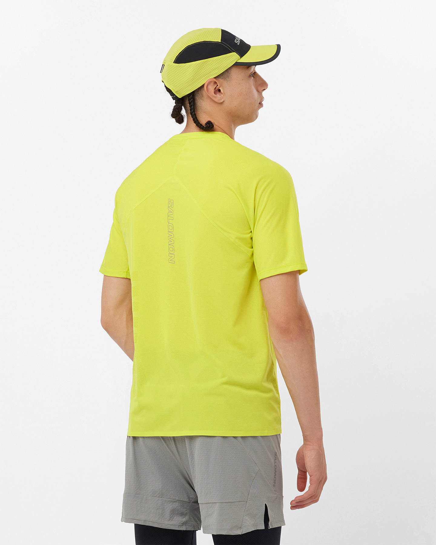 T-shirt running SALOMON SENSE AERO GFX M - Giallo - 3 | Cisalfa Sport