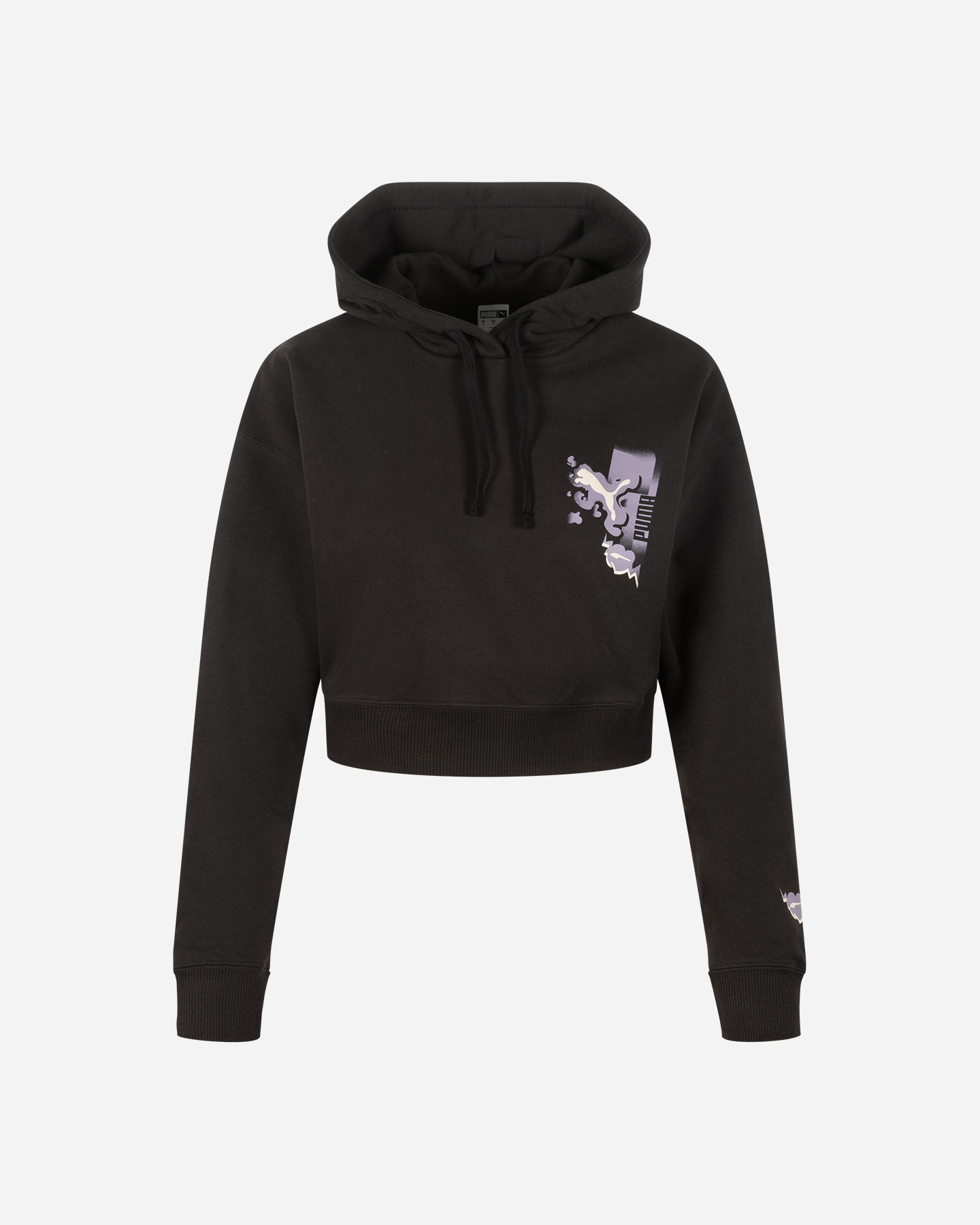 Felpa PUMA CROP BRAND LOVE W - Nero - 0 | Cisalfa Sport
