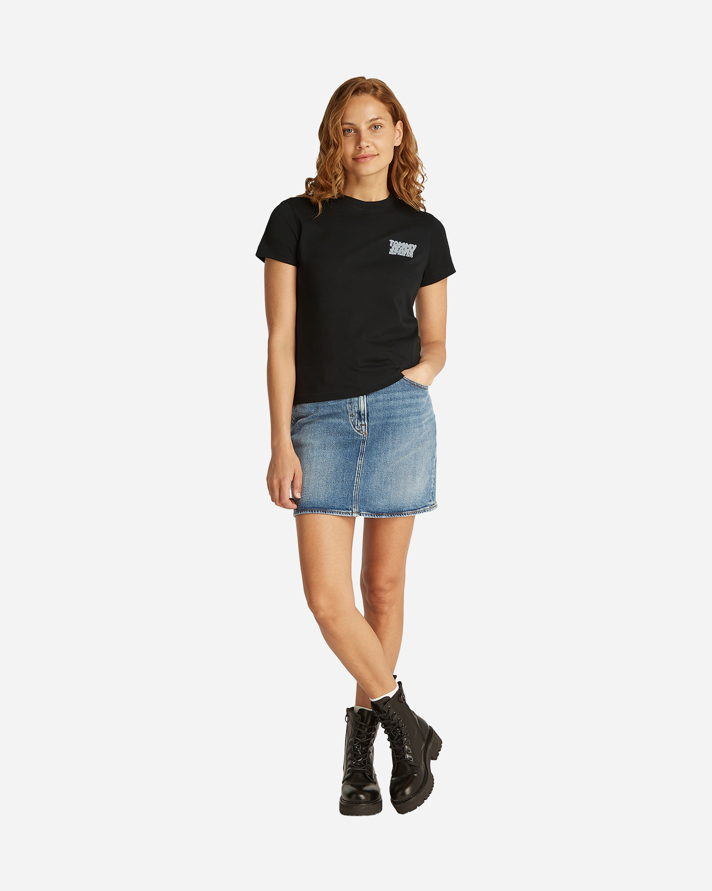 T-shirt TOMMY HILFIGER LOGO BUBBLE W - Nero - 3 | Cisalfa Sport