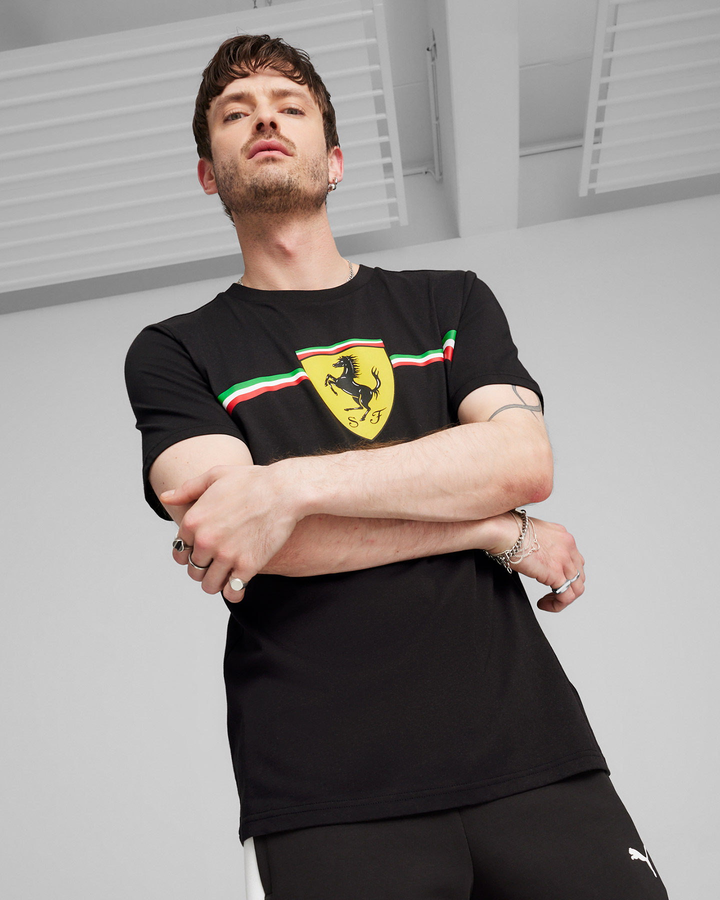 Fanwear PUMA FERRARI RACE BIG SHIELD HERITAGE M - Nero - 2 | Cisalfa Sport