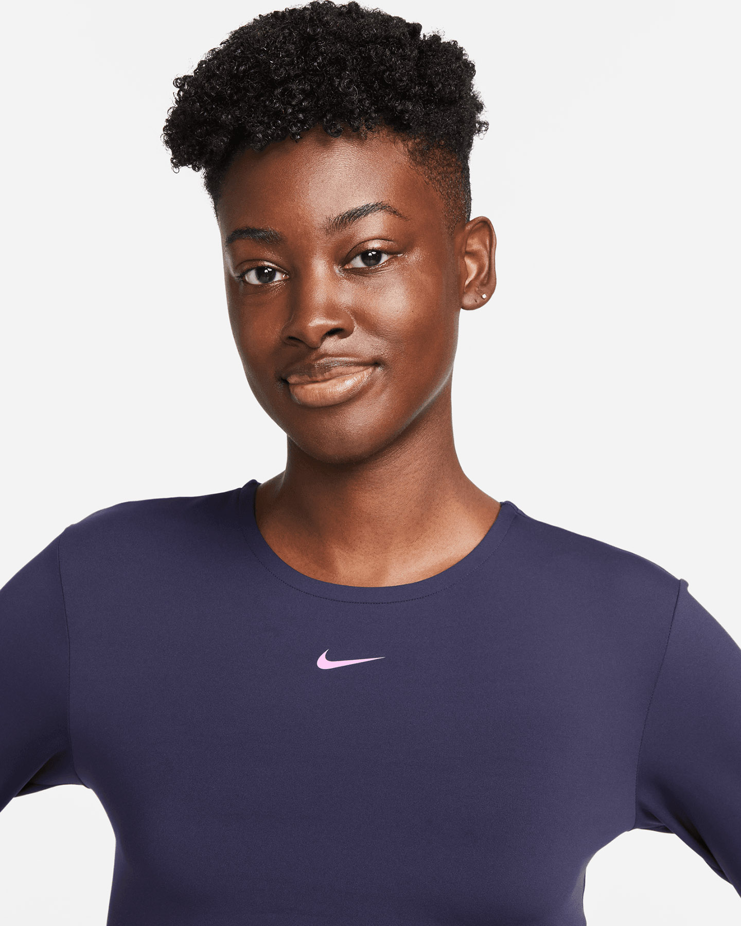 T-shirt training NIKE DRI FIT CROP W - Blu royal - 3 | Cisalfa Sport