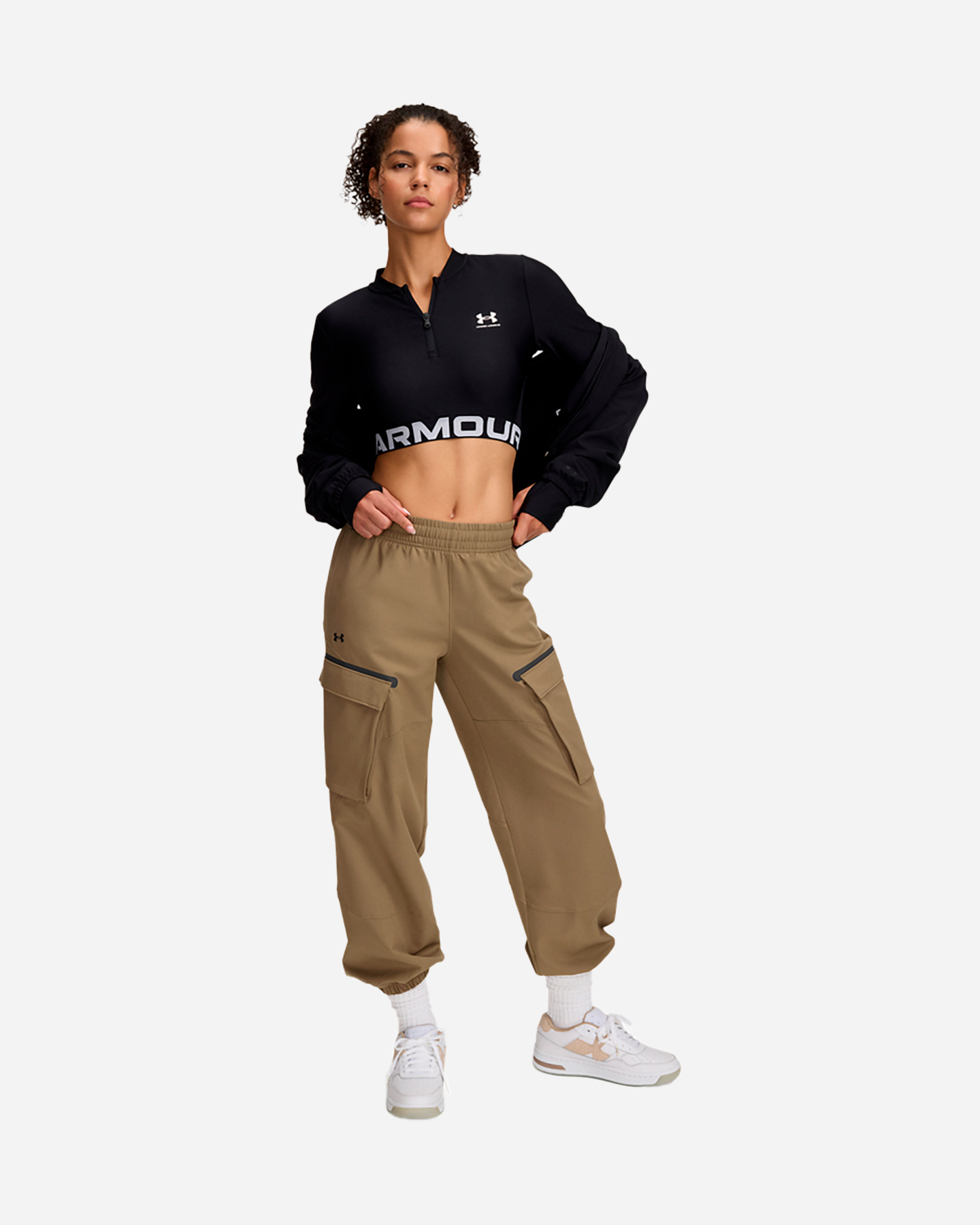 Pantalone UNDER ARMOUR CARGO UNSTOPPABLE W - Beige - 2 | Cisalfa Sport