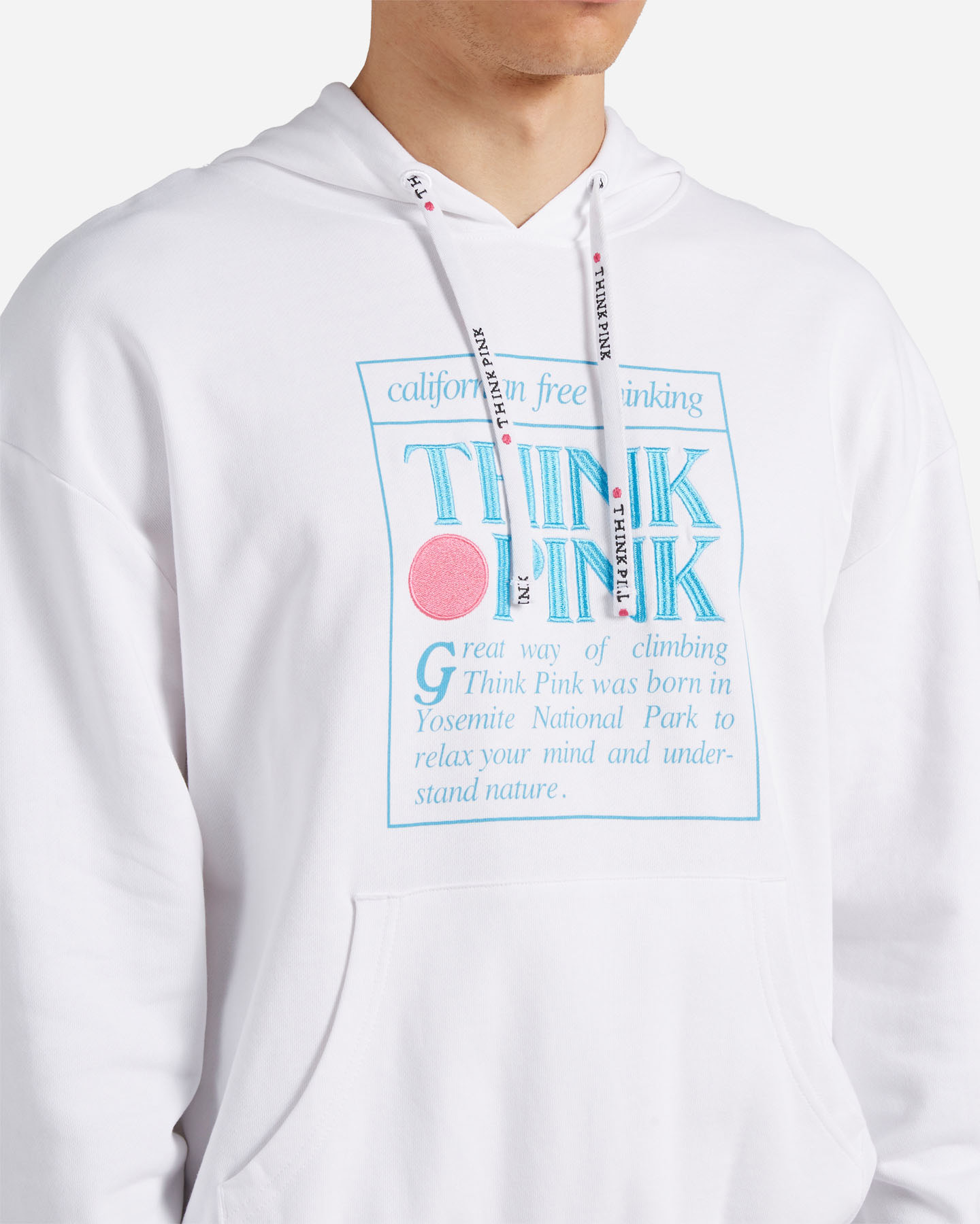 Felpa THINK PINK HOODIE LOGO M - Bianco - 4 | Cisalfa Sport