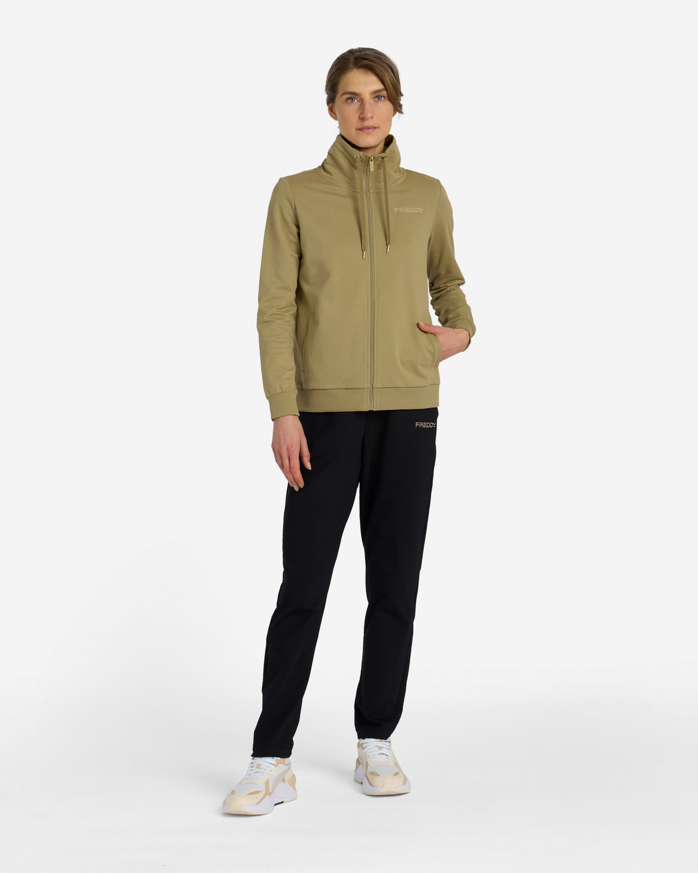 Felpa FREDDY SMALL LOGO W - Verde - 2 | Cisalfa Sport