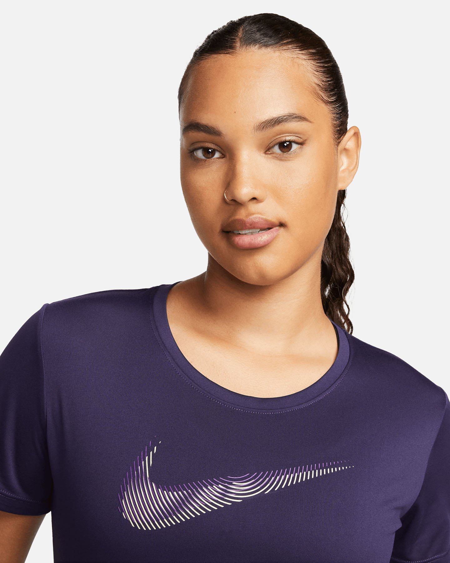 T-shirt running NIKE DRI FIT SWOOSH W - 2 | Cisalfa Sport