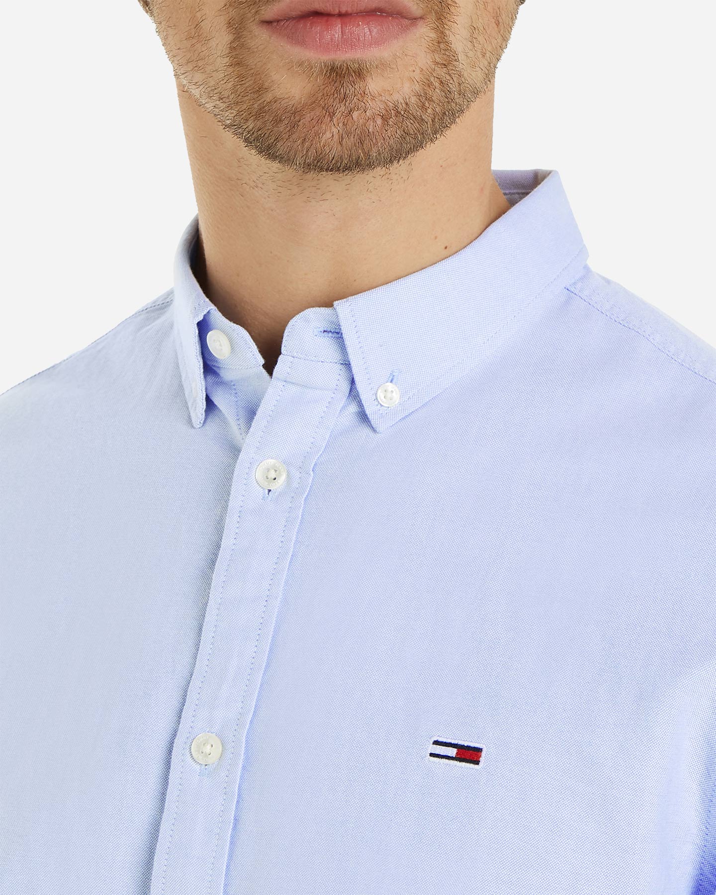 Camicia TOMMY HILFIGER OXFORD AZZURRO M - 4 | Cisalfa Sport