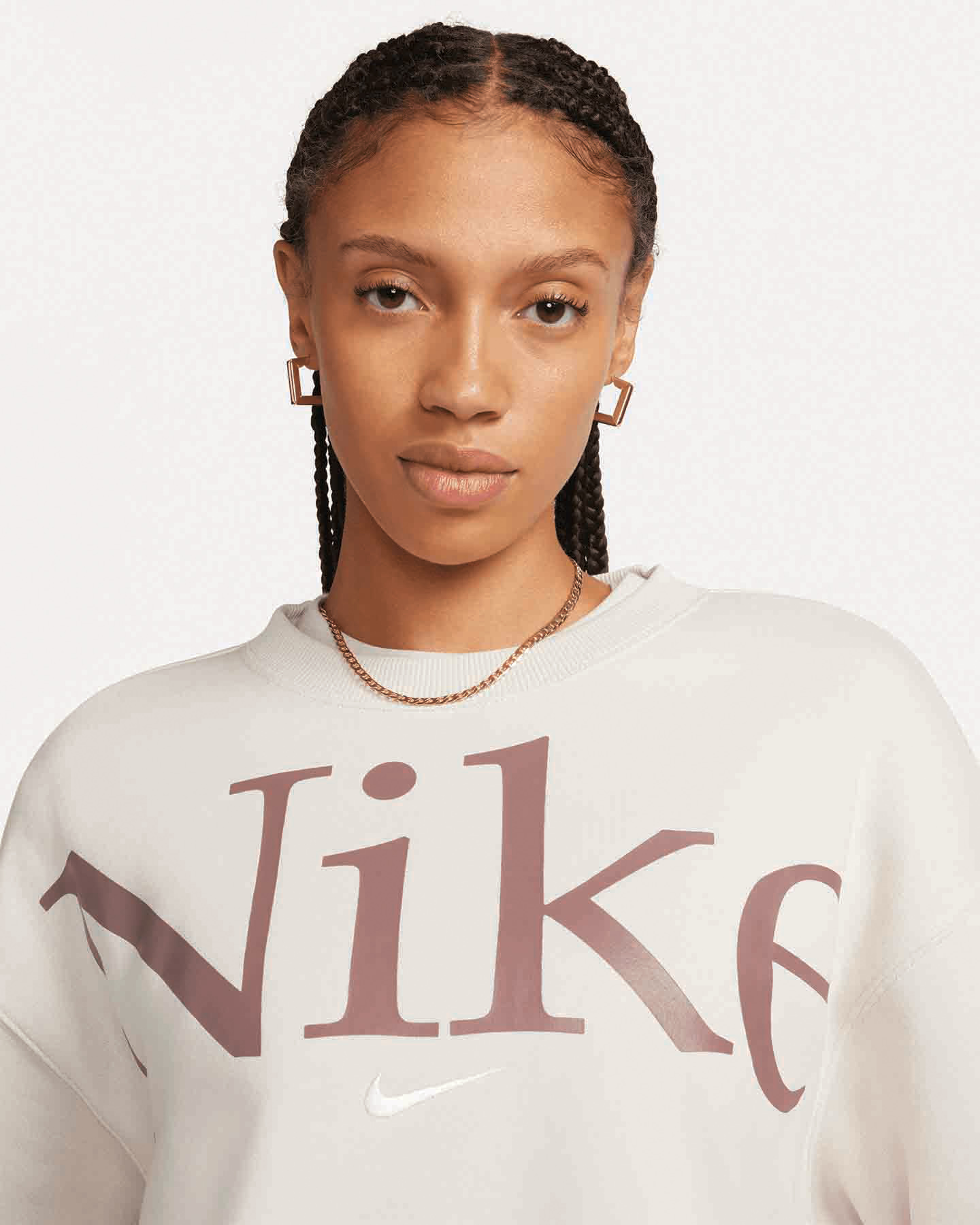 Felpa NIKE CLASSIC BIG LOGO W - Beige - 2 | Cisalfa Sport