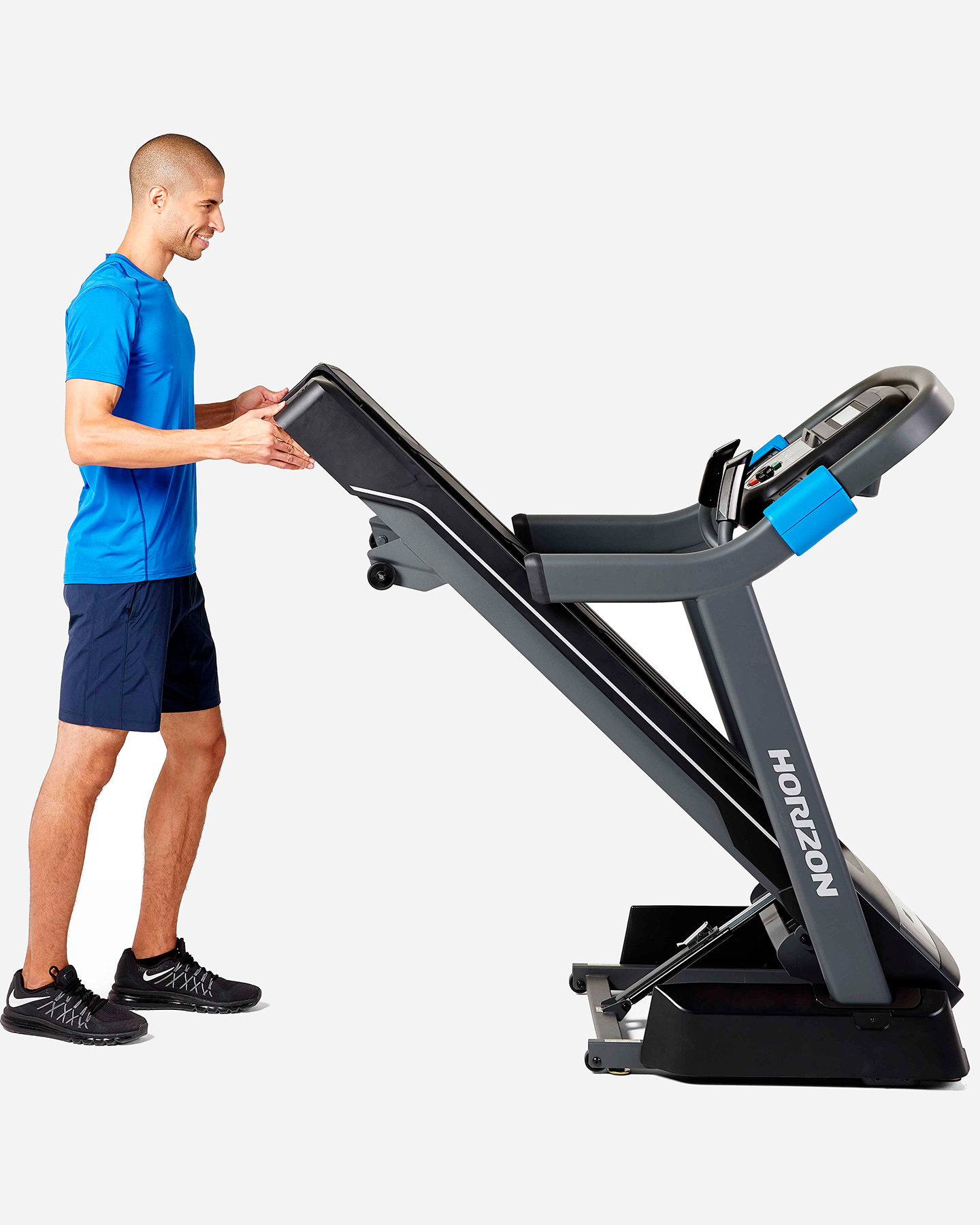 Tapis roulant HORIZON FITNESS 7.0AT - Antracite - 4 | Cisalfa Sport