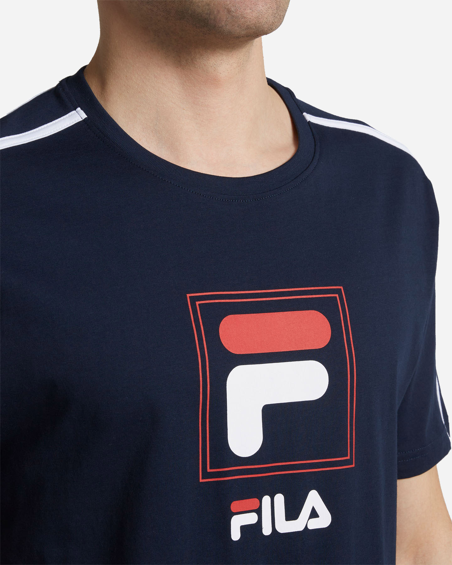 T-shirt FILA LOGO BOX M - Blu - 4 | Cisalfa Sport