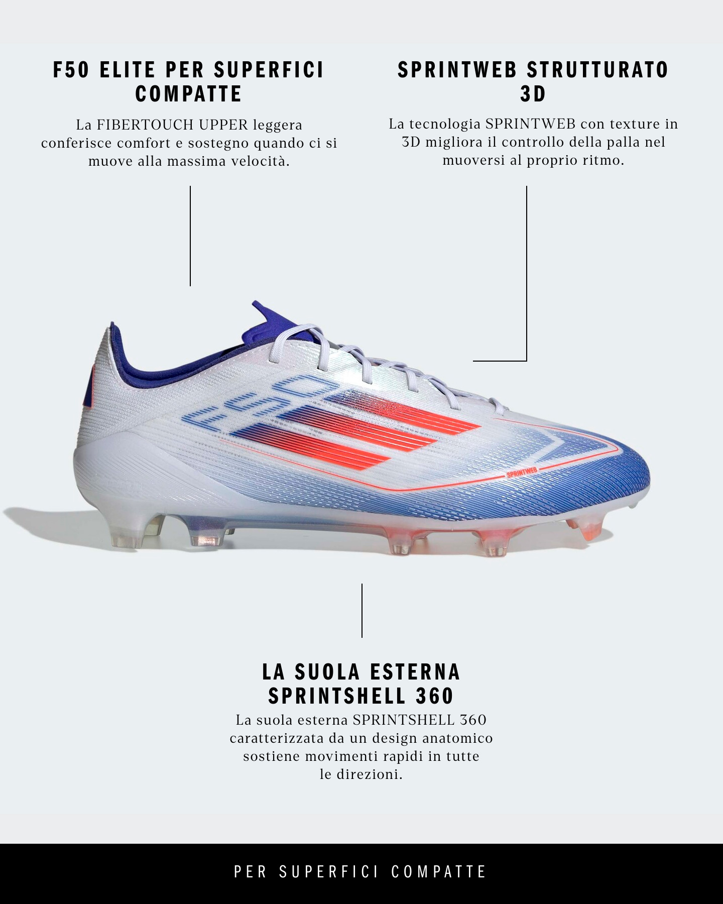 Scarpe calcio ADIDAS F50 ELITE FG M - 1 | Cisalfa Sport