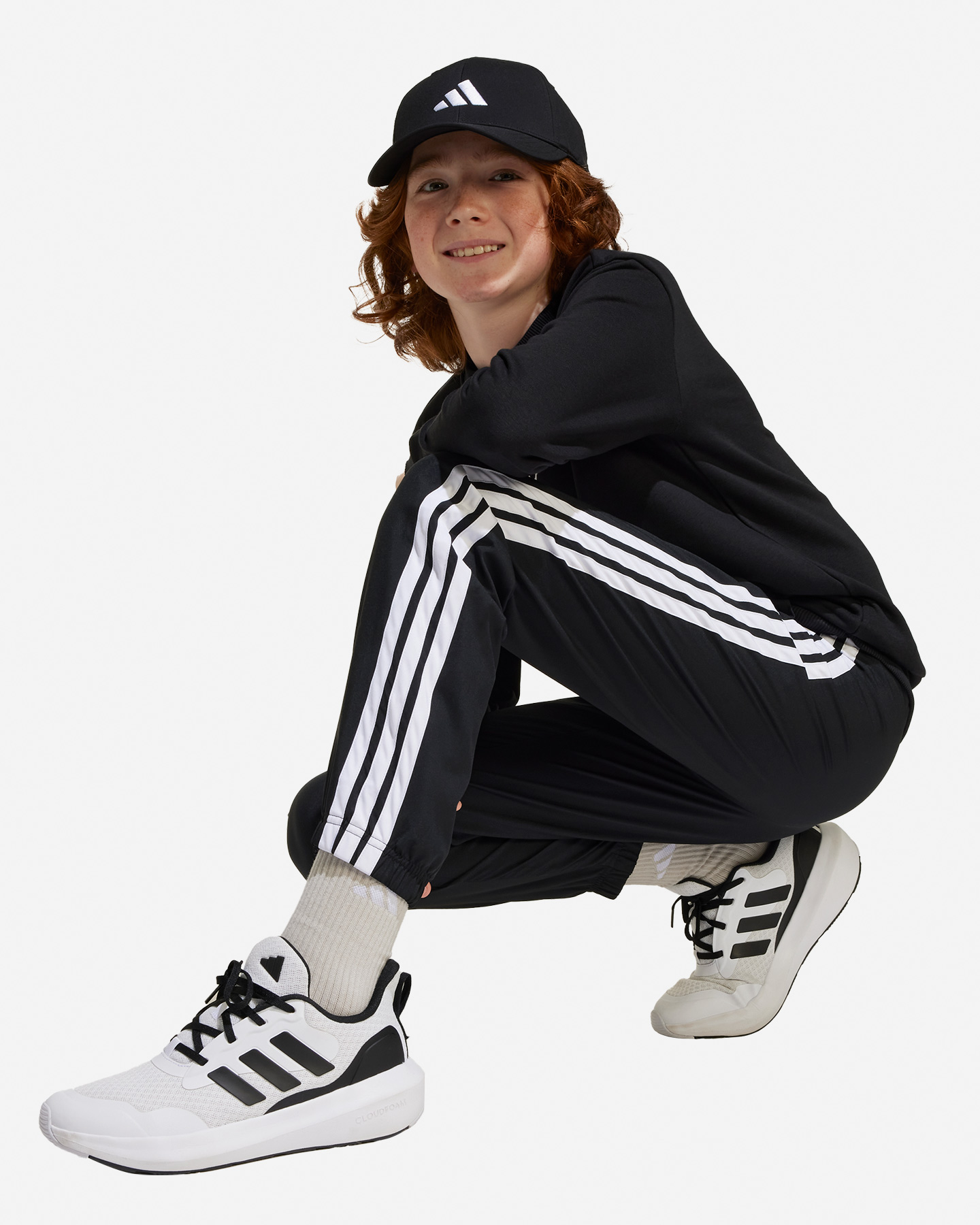 Pantalone ADIDAS 3STRIPES JR - Nero - 4 | Cisalfa Sport