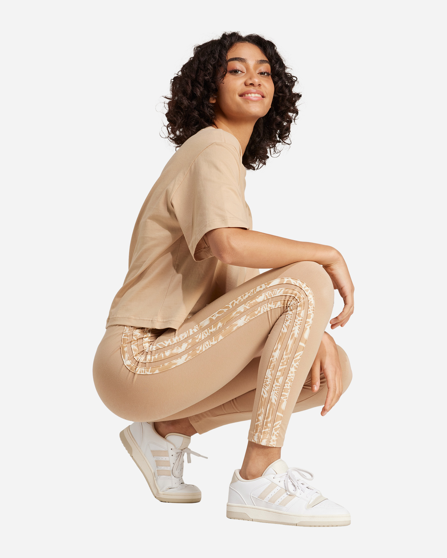 Leggings ADIDAS 3STRIPES MACU W - Beige - 3 | Cisalfa Sport