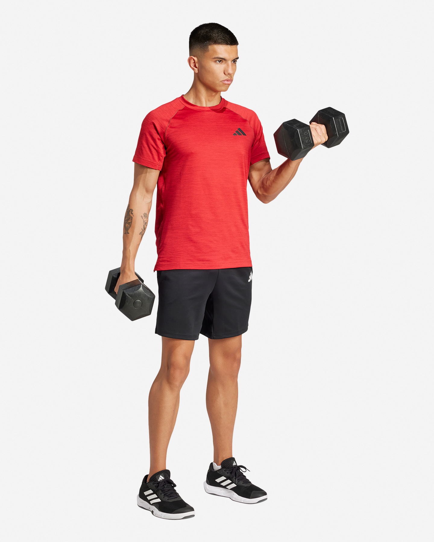 T-shirt training ADIDAS GYM+ M - Rosso - 5 | Cisalfa Sport