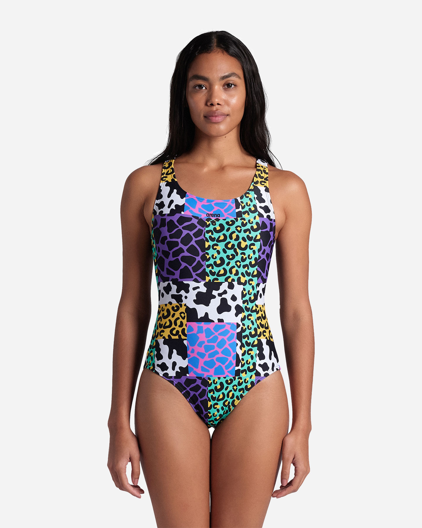 Costume piscina ARENA ANIMALIER W - Nero - 2 | Cisalfa Sport